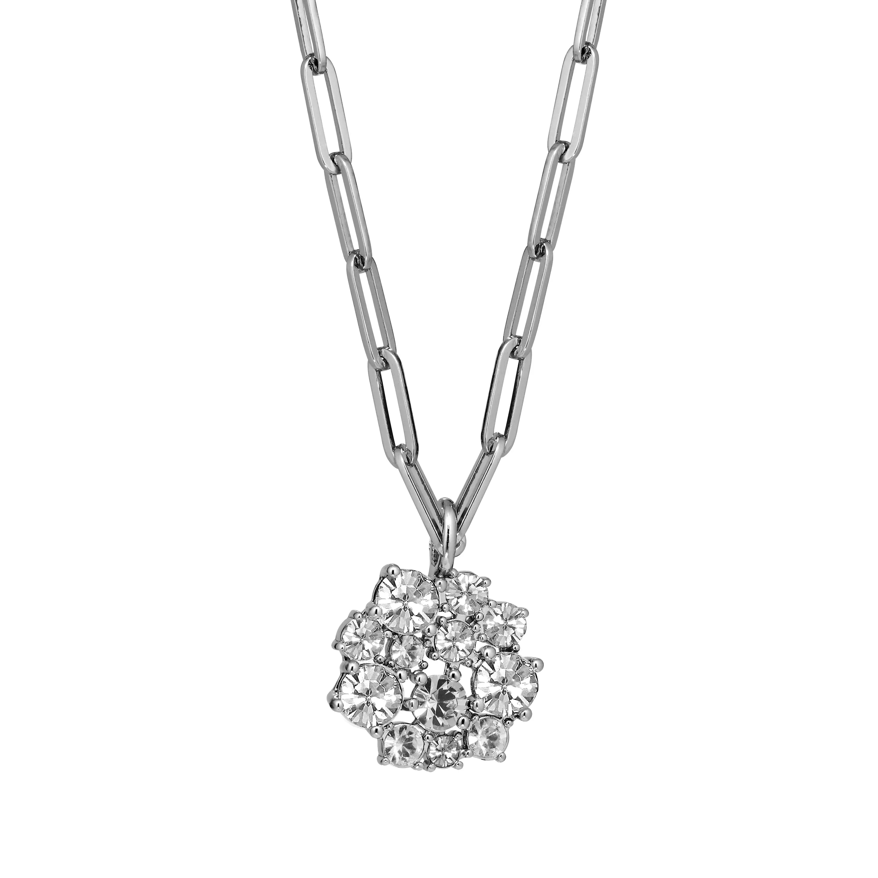 Colt Shiny Silver Pendant Necklace, Crystal Dyrberg/Kern NZ