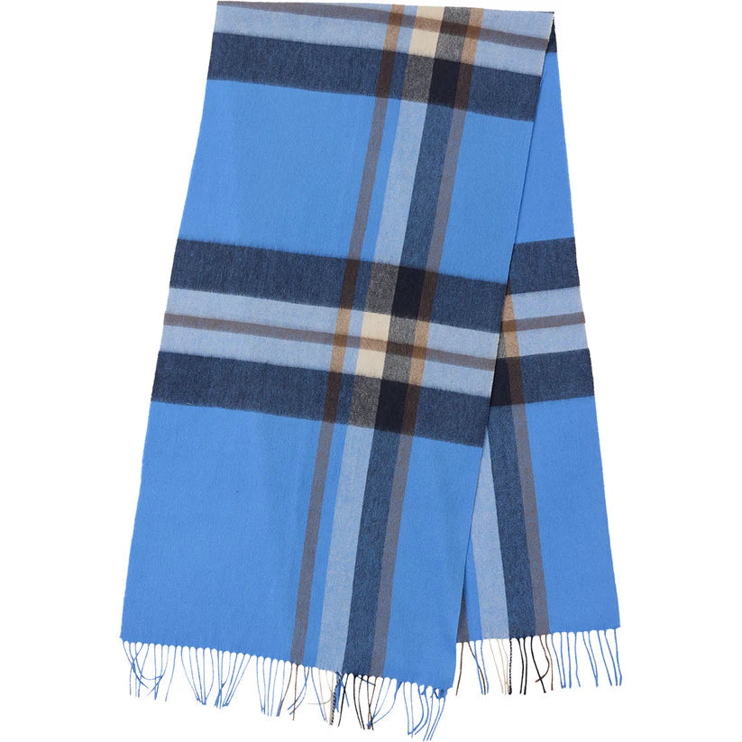 Check It Out Wool Scarf, Soft Blue Bella Ballou NZ