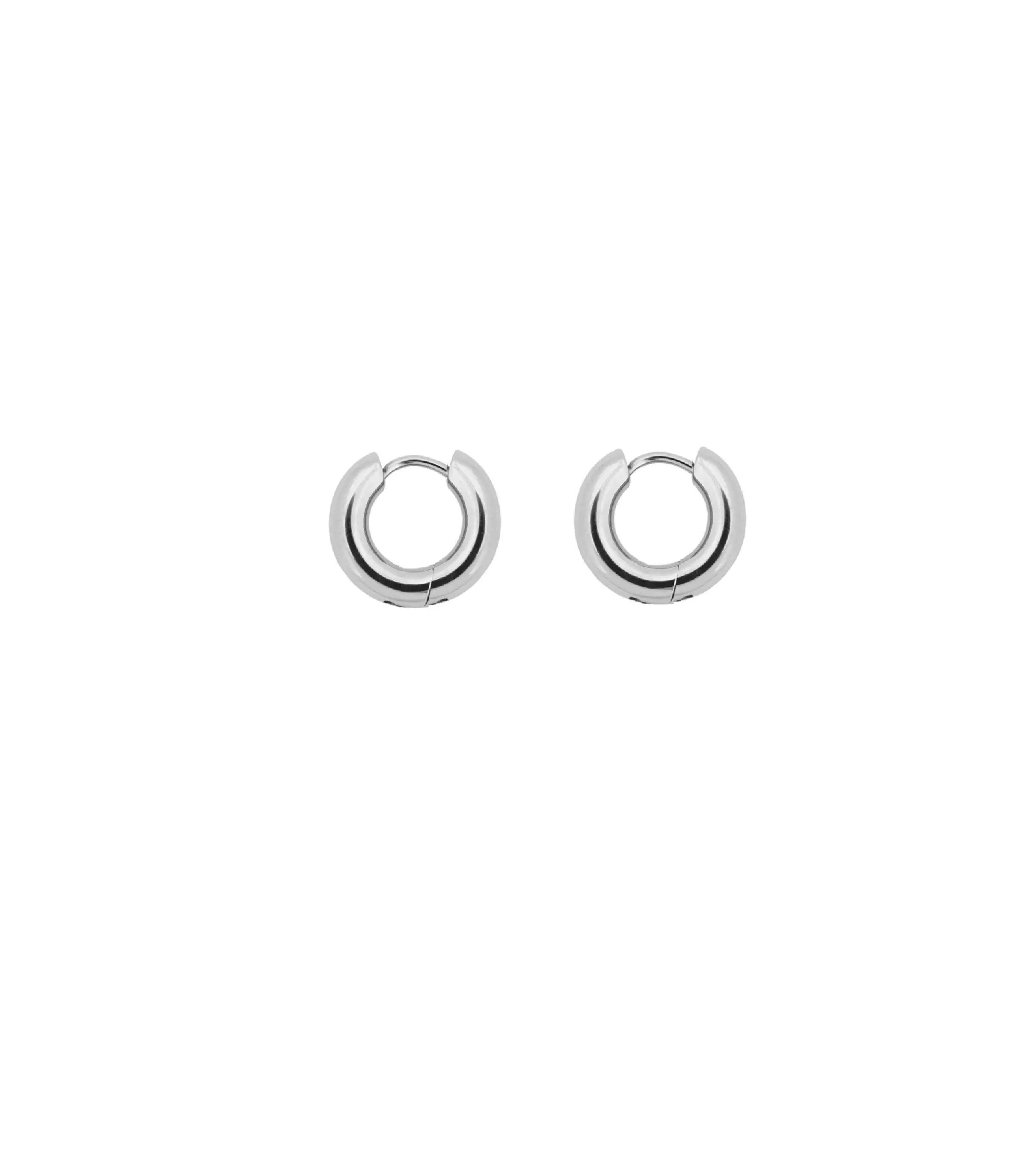 Chunky Hoops S Silver Edblad