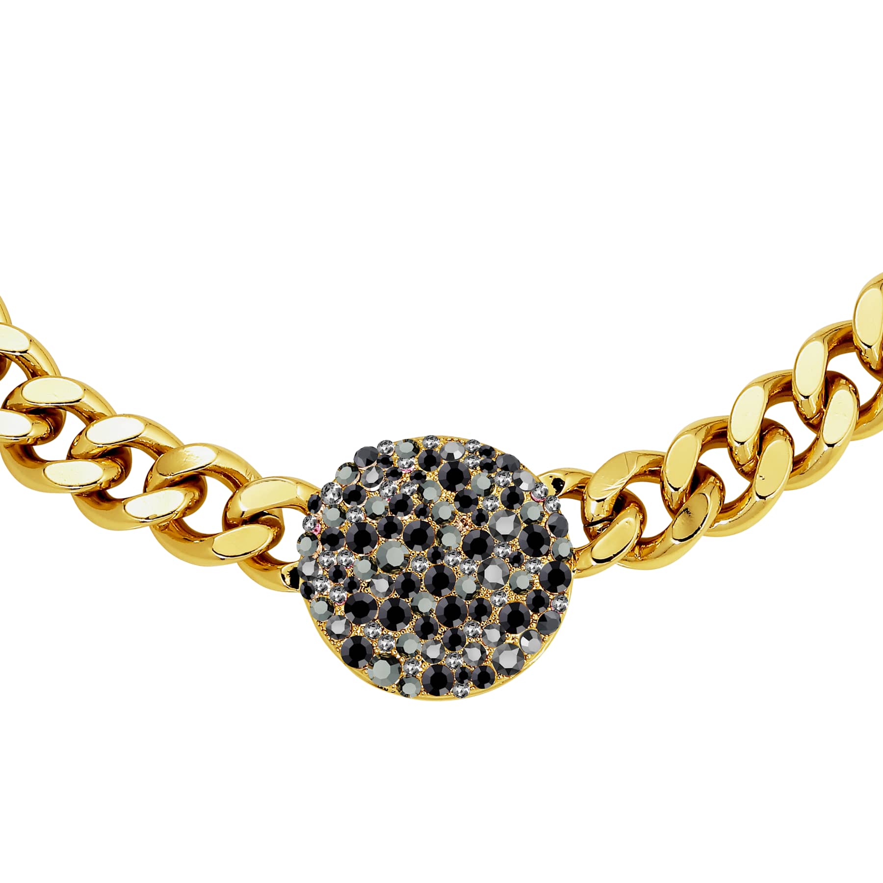 Cosma Gold Necklace - Black Mix
