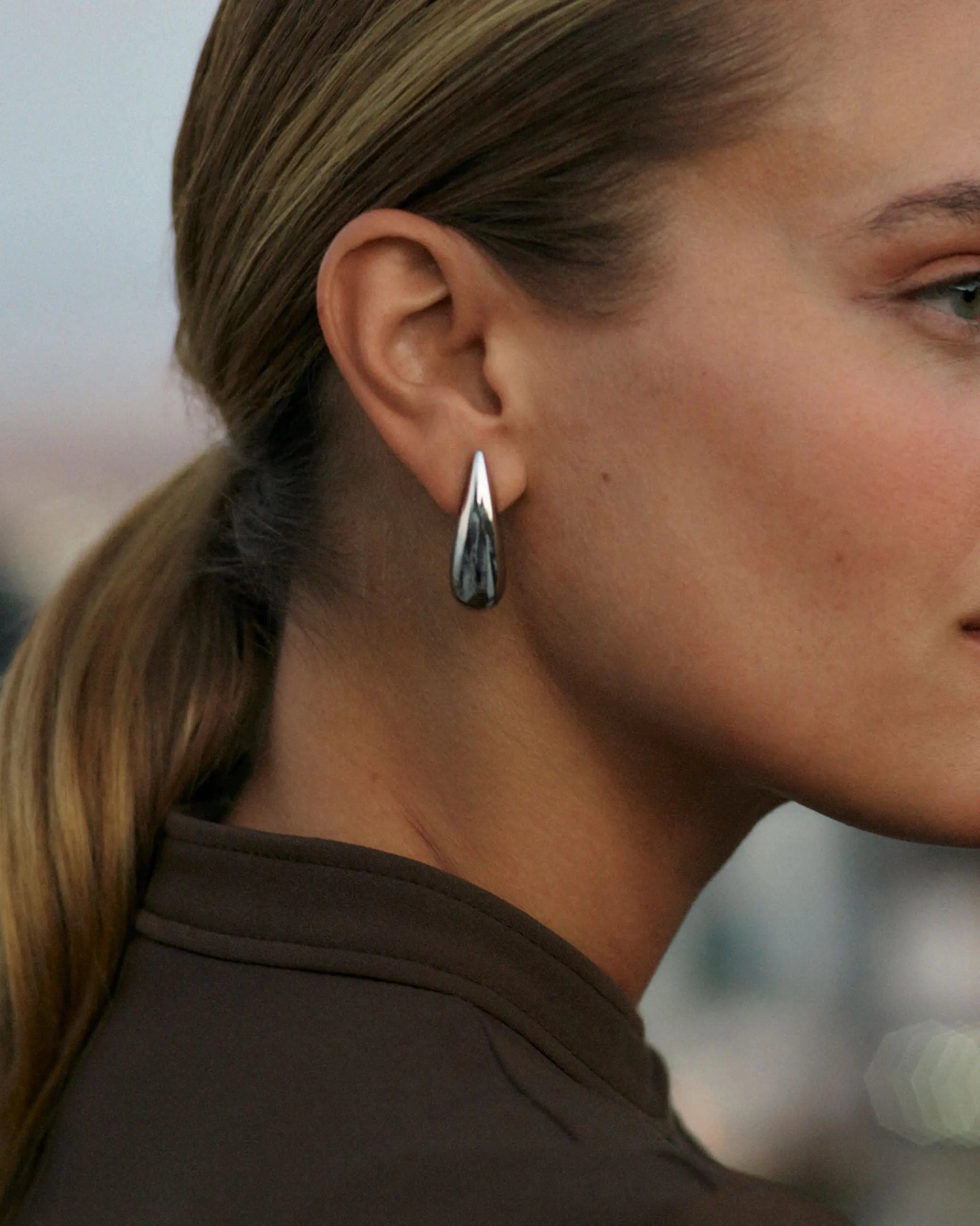 Crest Studs Silver Edblad