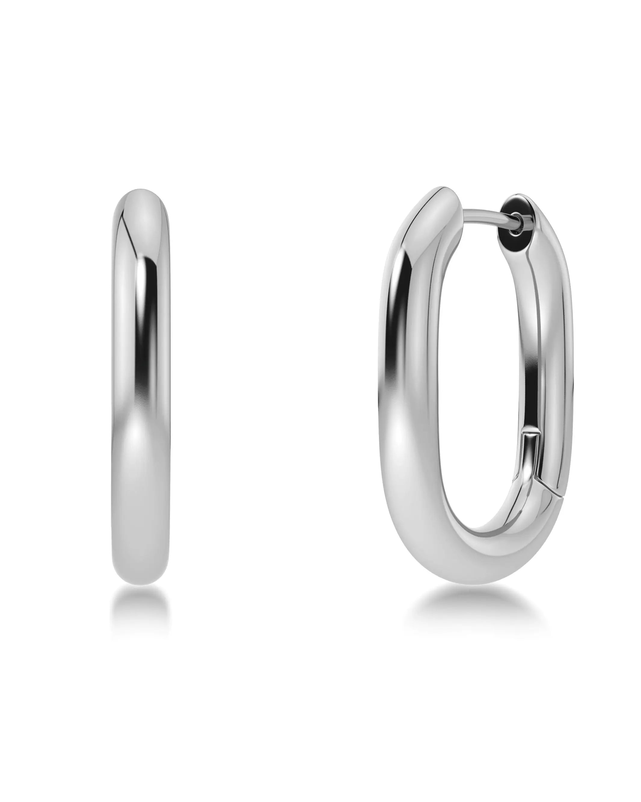Modernist Hoops L Silver Edblad