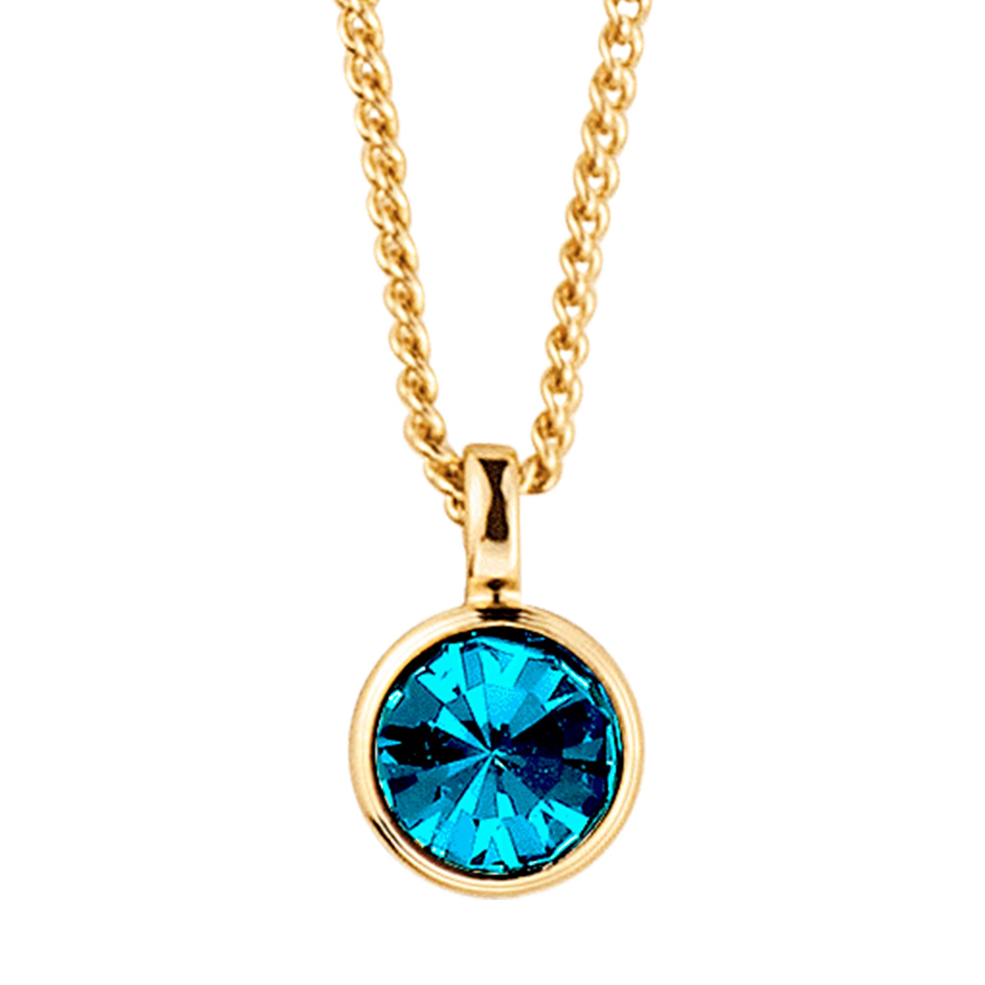 Ette Gold Necklace – Petrol