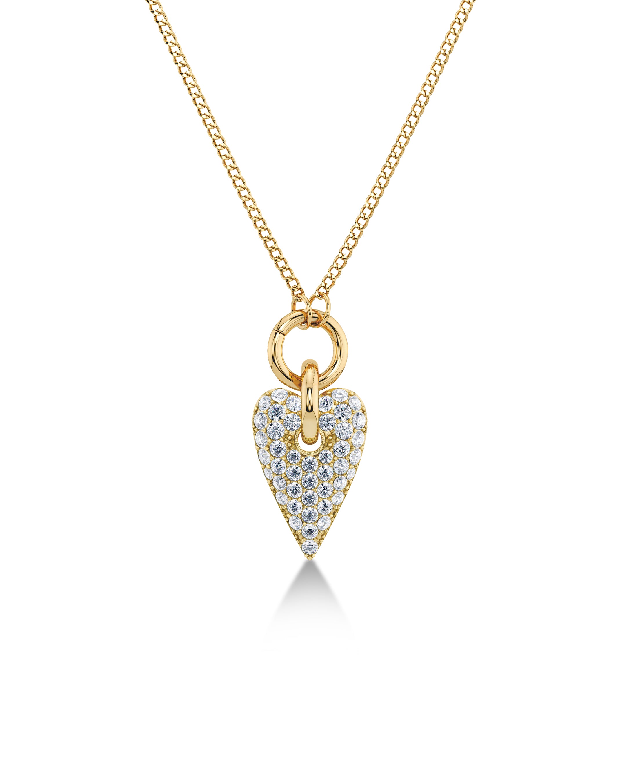Amore Sparkle Necklace L Gold