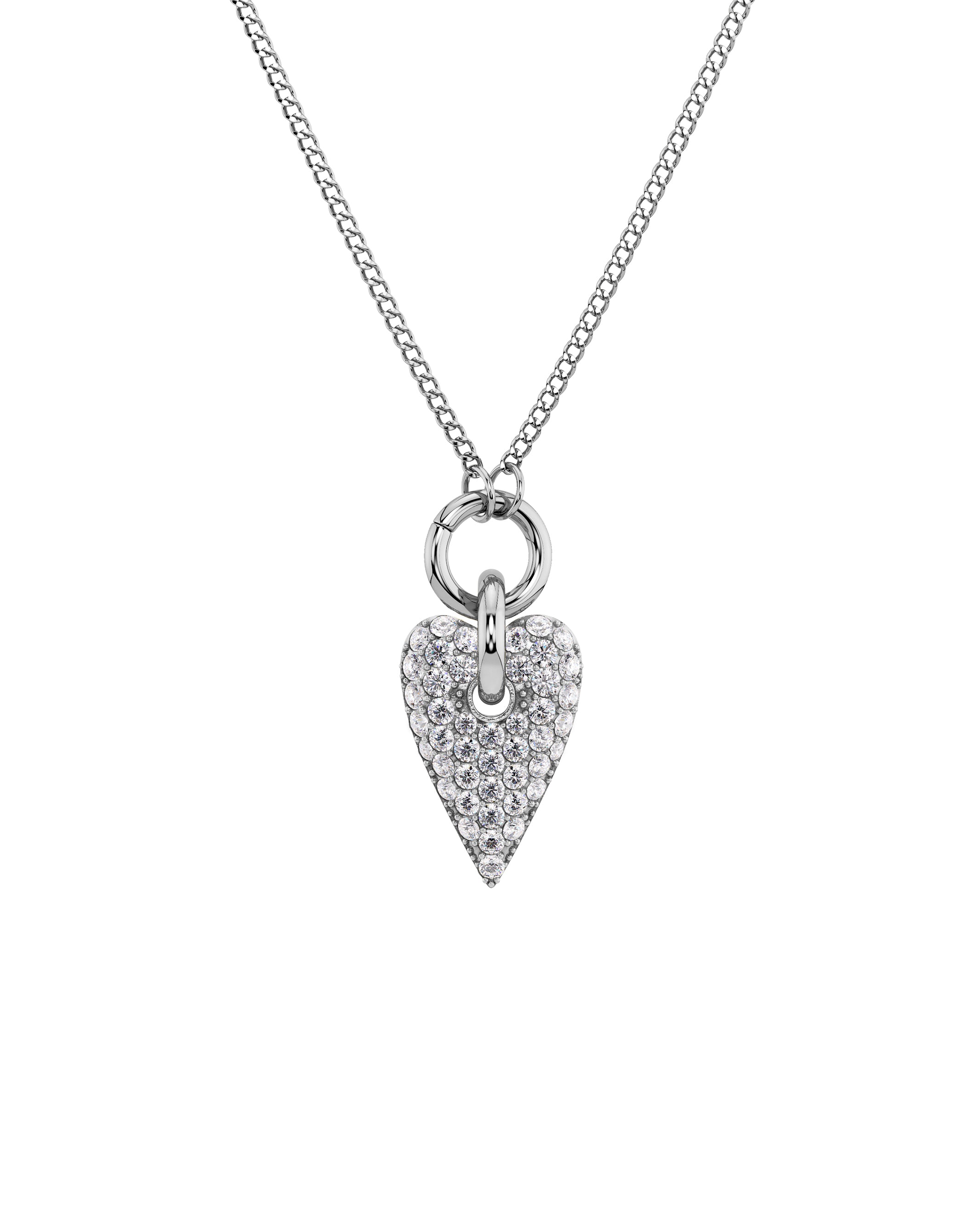 Amore Sparkle Necklace L Silver
