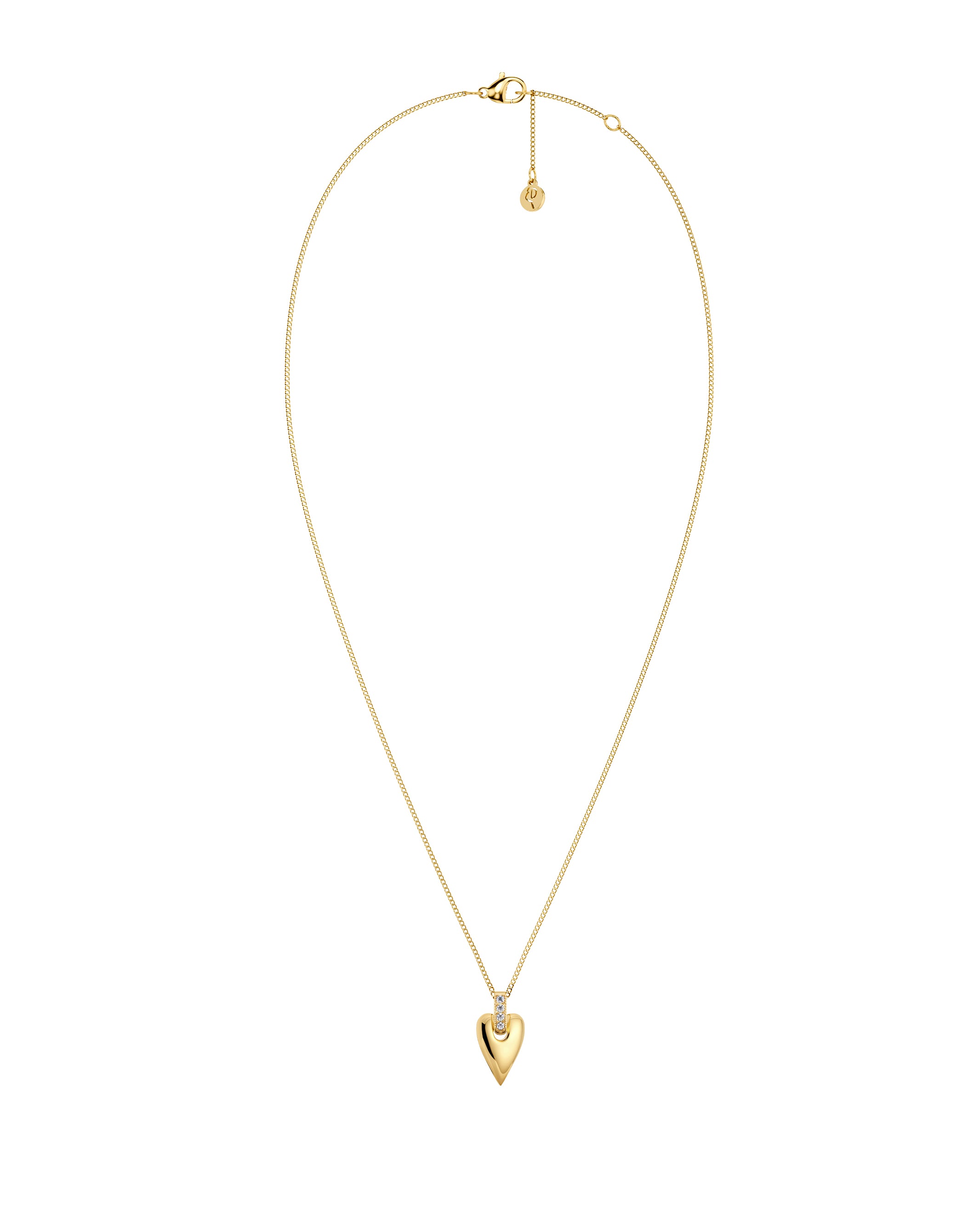 Amore Sparkle Necklace S Gold