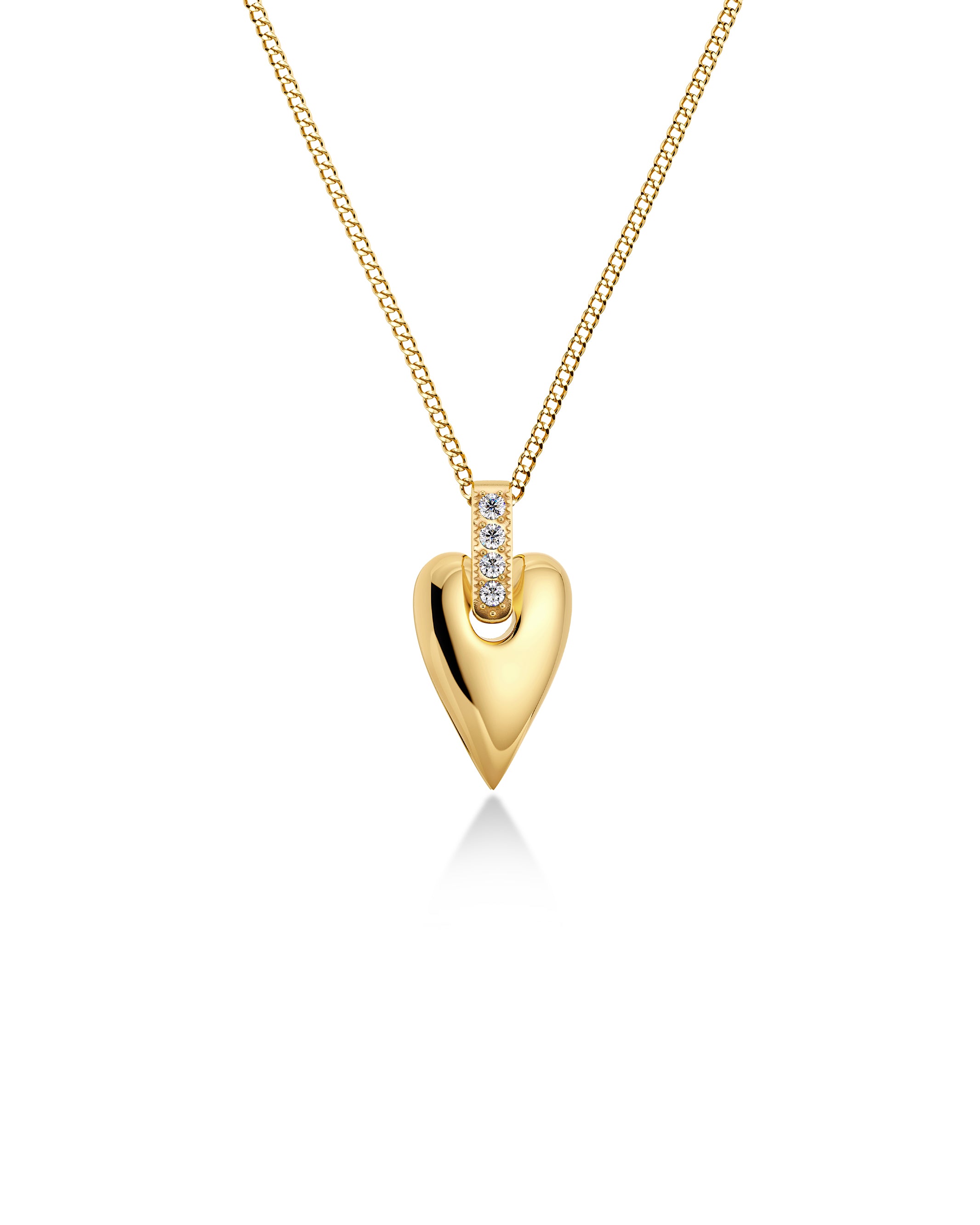 Amore Sparkle Necklace S Gold