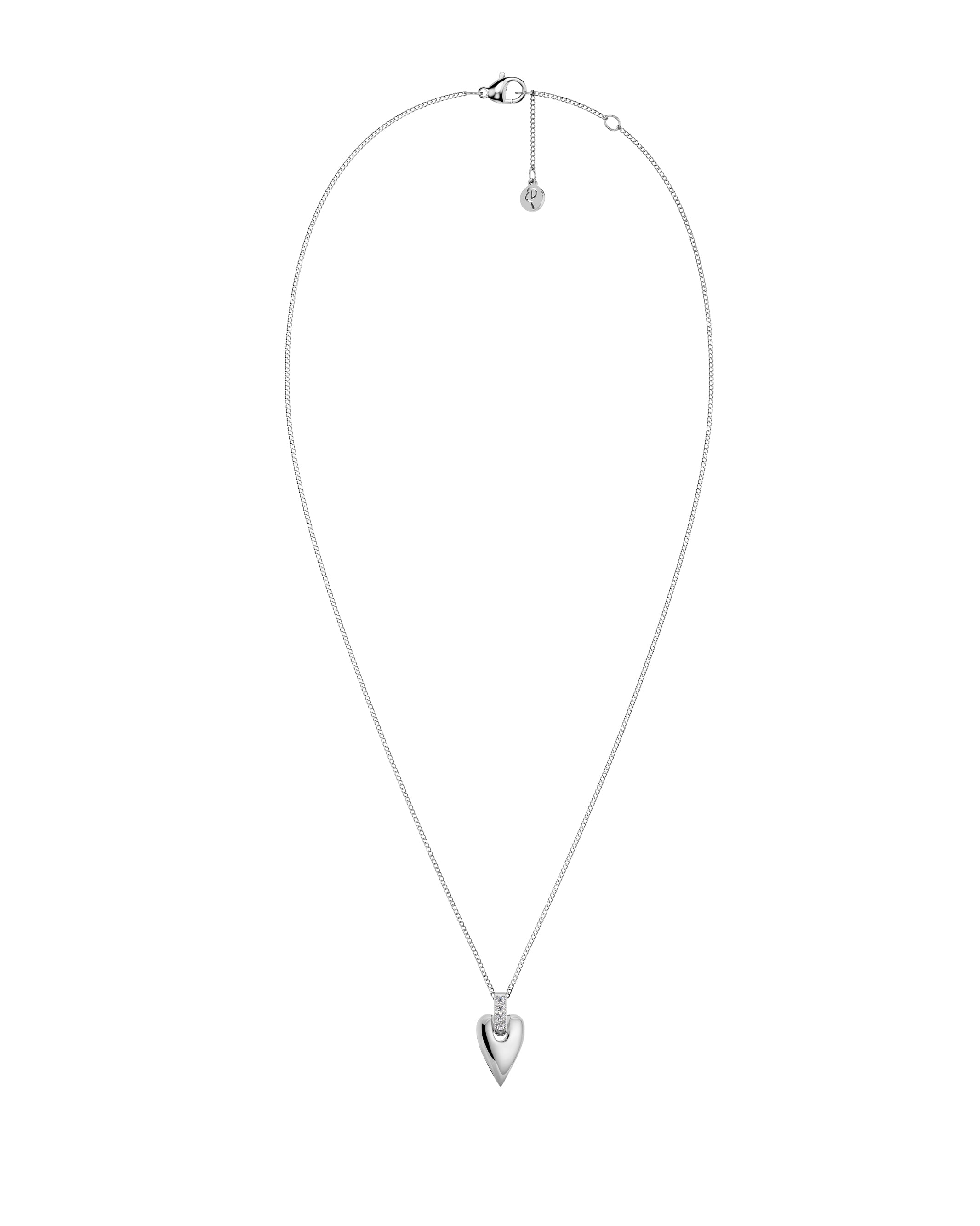 Amore Sparkle Necklace S Silver