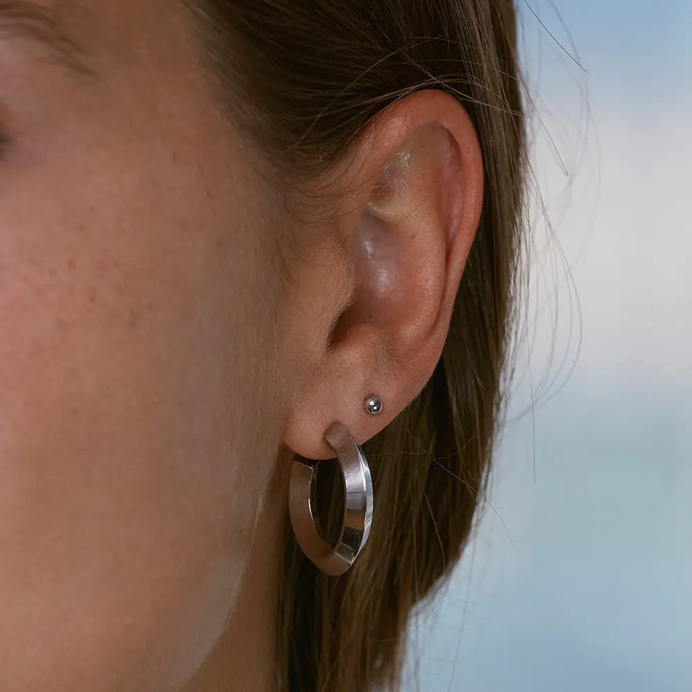 Plain Studs Silver Edblad