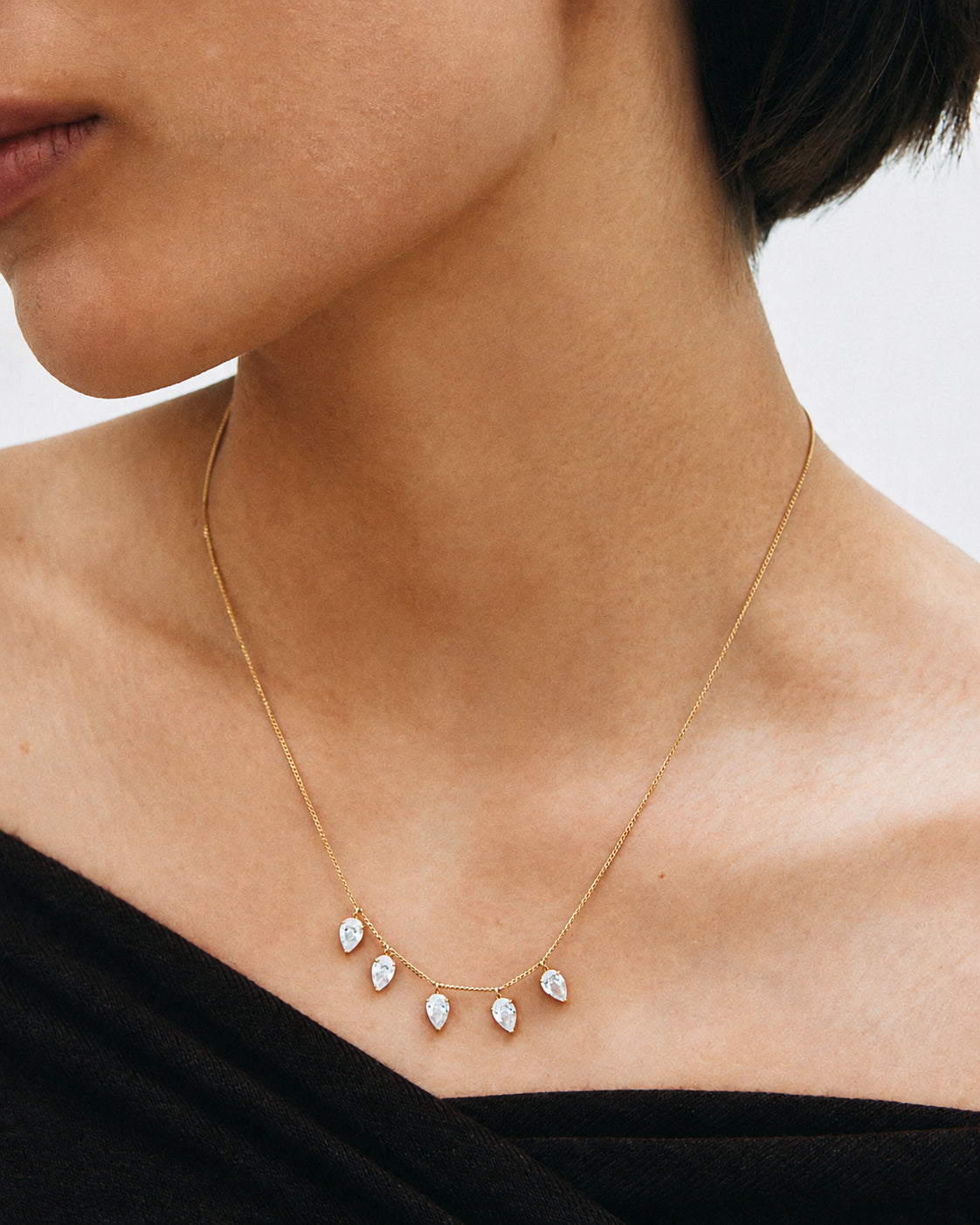 Arrow Necklace Multi Gold