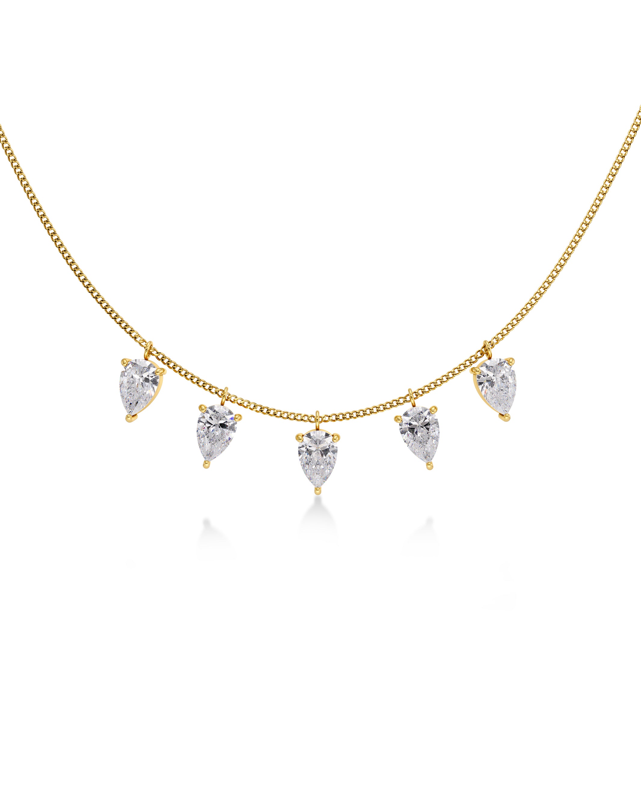 Arrow Necklace Multi Gold
