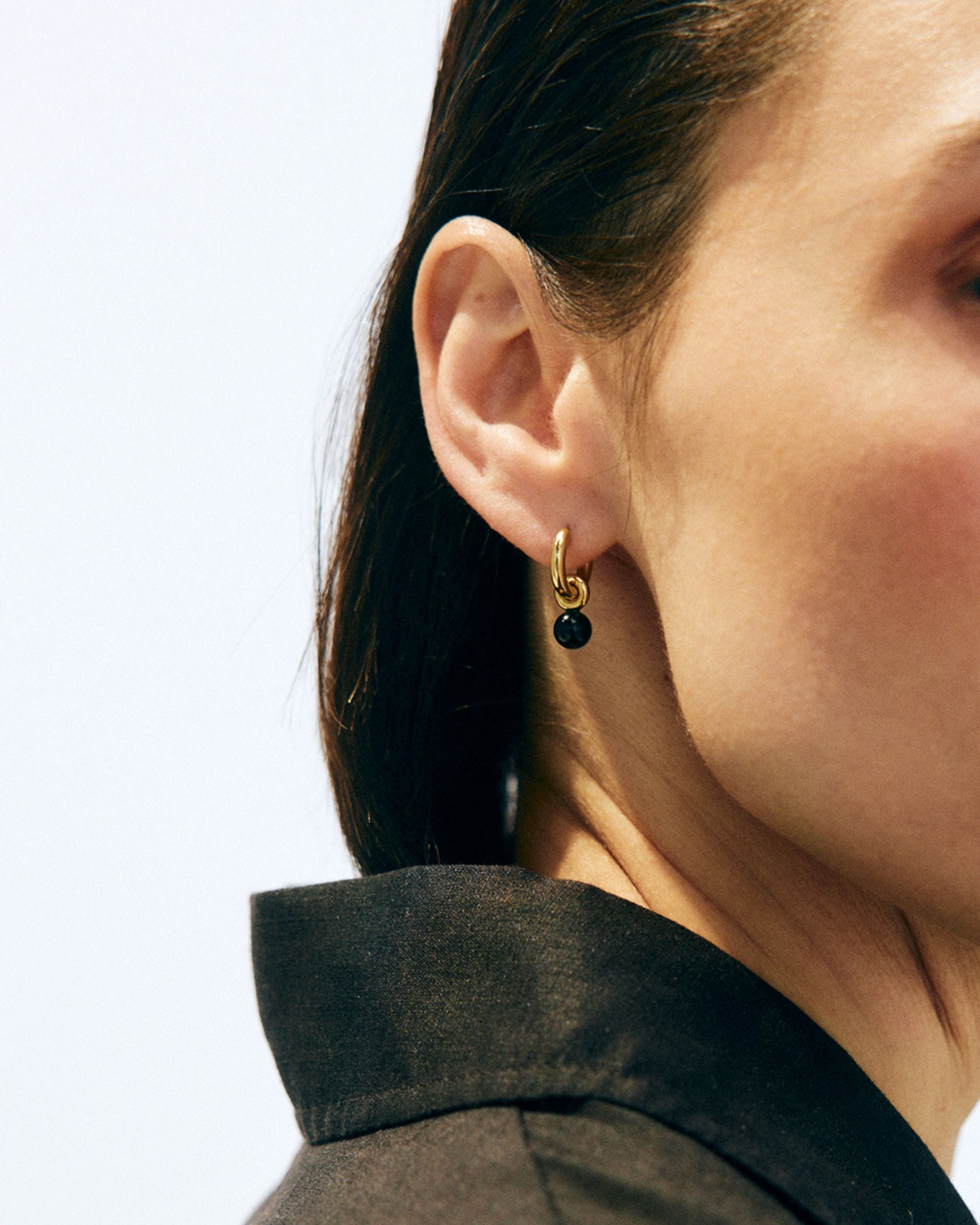 Aura Hoops S Black Gold Edblad NZ