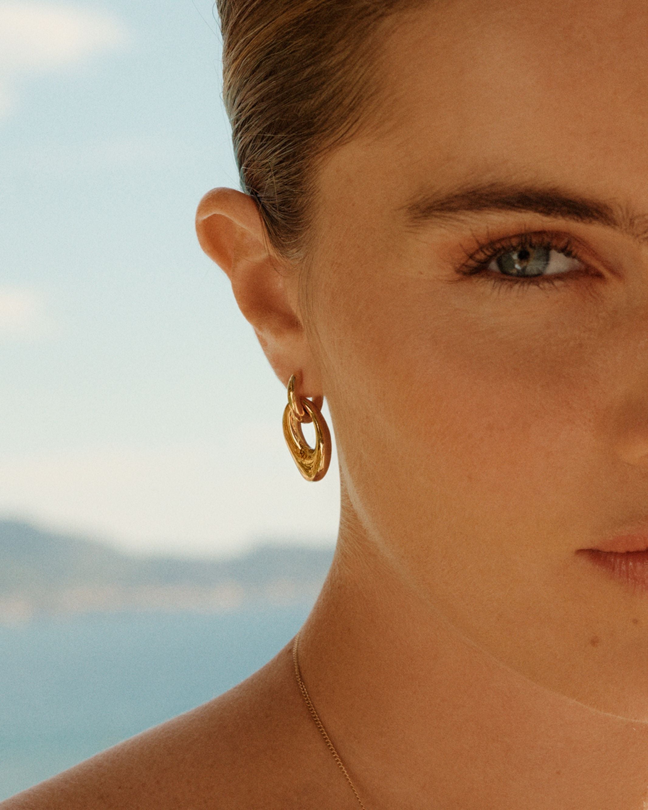 Azura Earrings Gold EdbladNZ