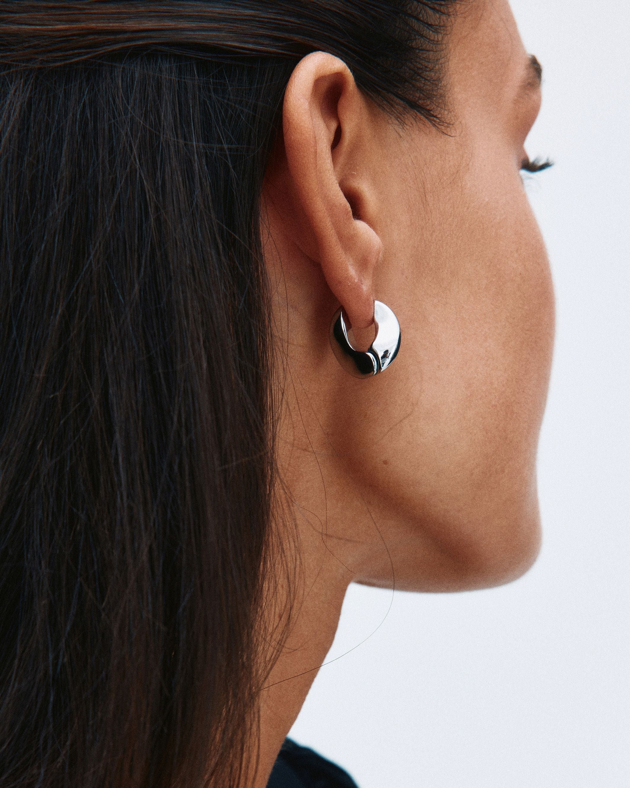 Azura Hoops L Silver EdbladNZ