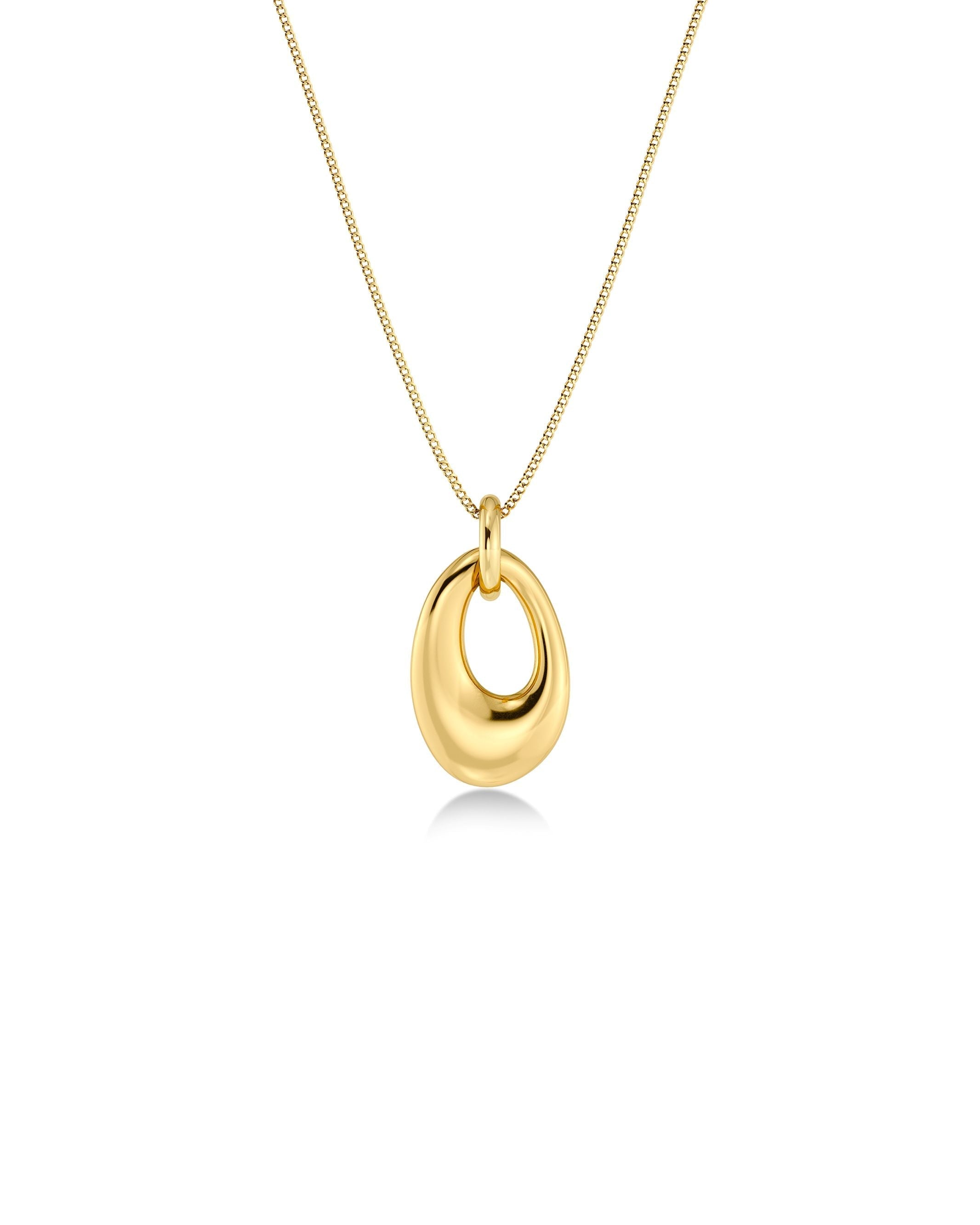 Azura Necklace S Gold EdbladNZ