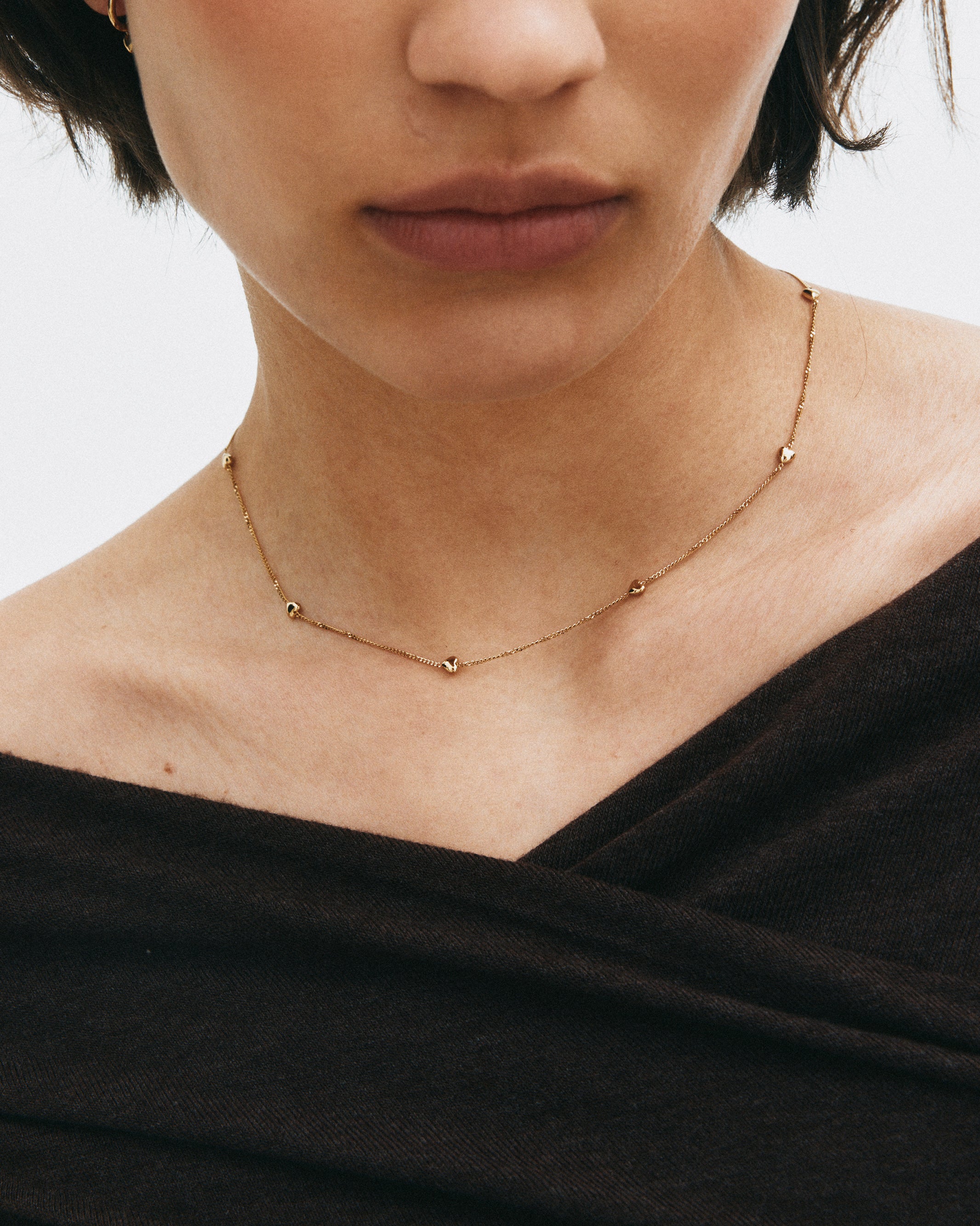 Barley Petite Necklace Multi Gold