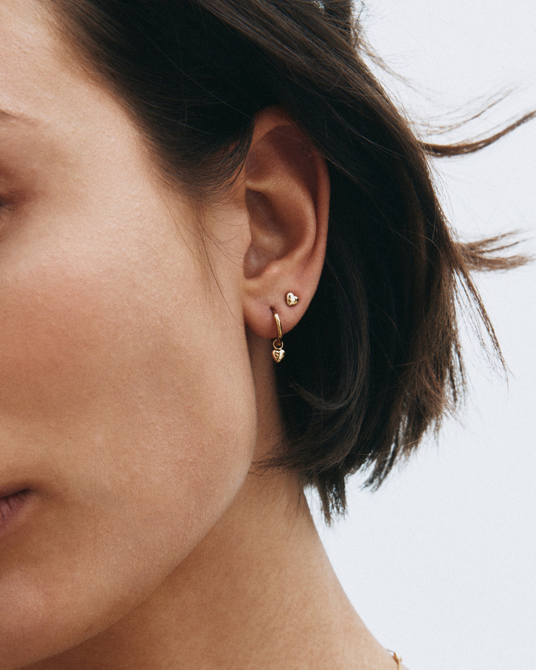Barley Petite Hoops Gold