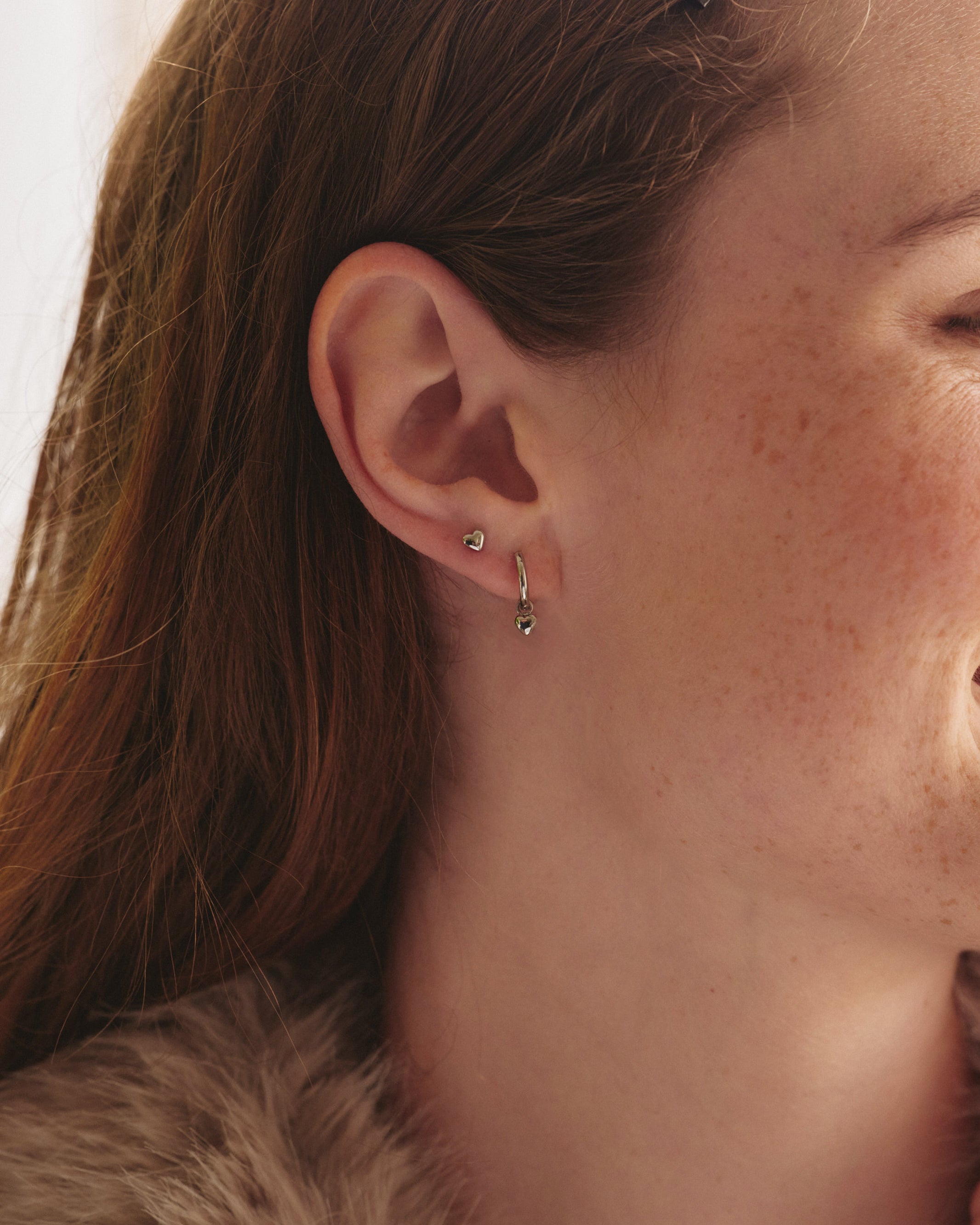 Barley Petite Hoops Silver