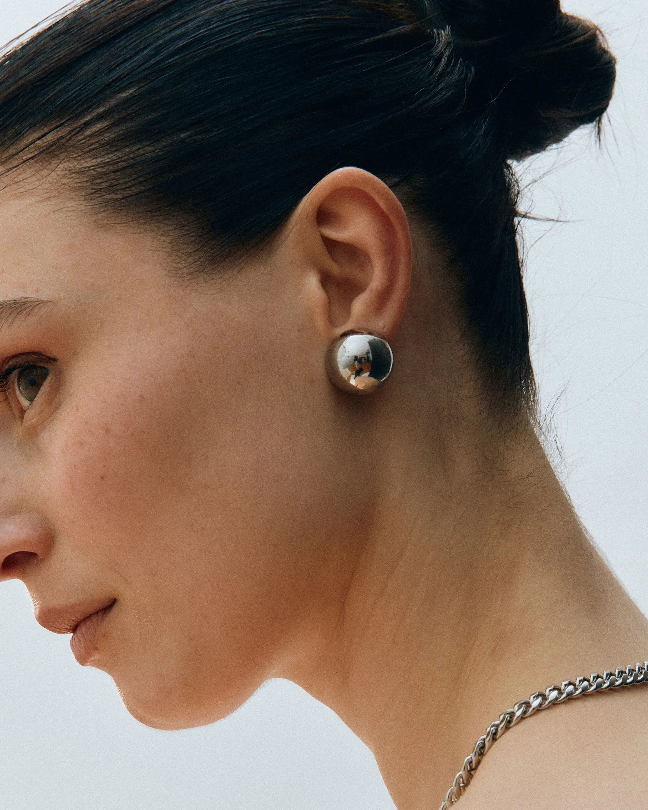 Bead Studs Silver Edblad