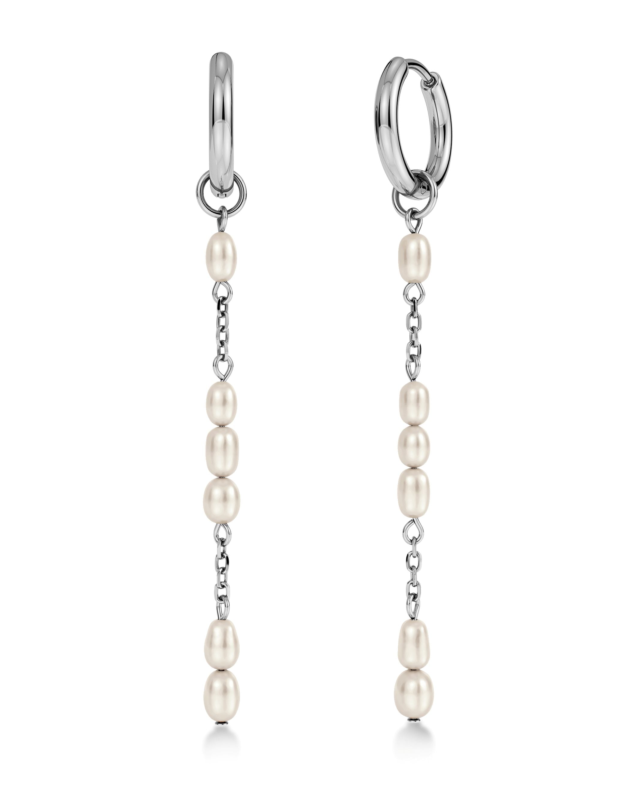 Breeze Hoops L Silver Edblad NZ