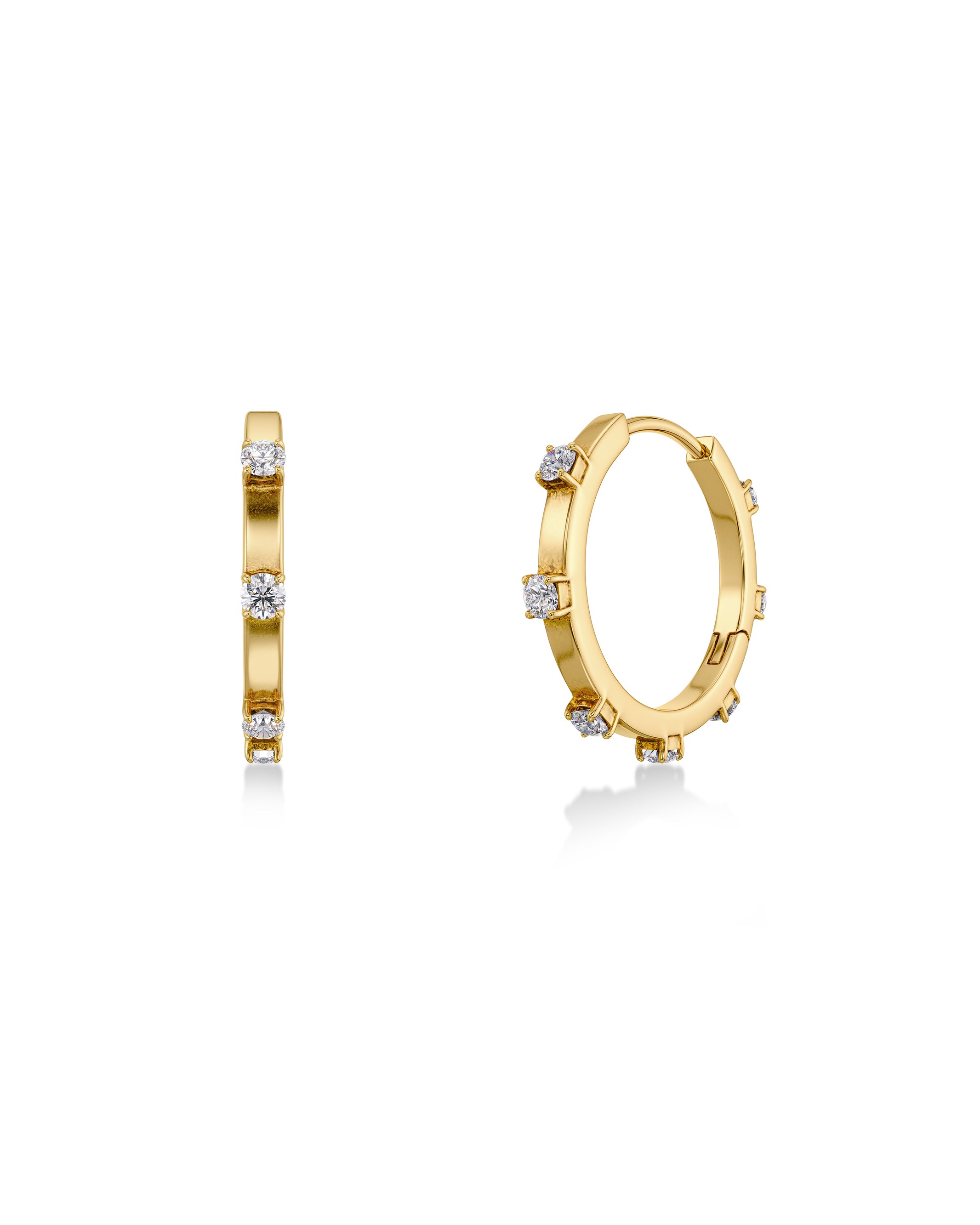 Celeste Hoops L Gold