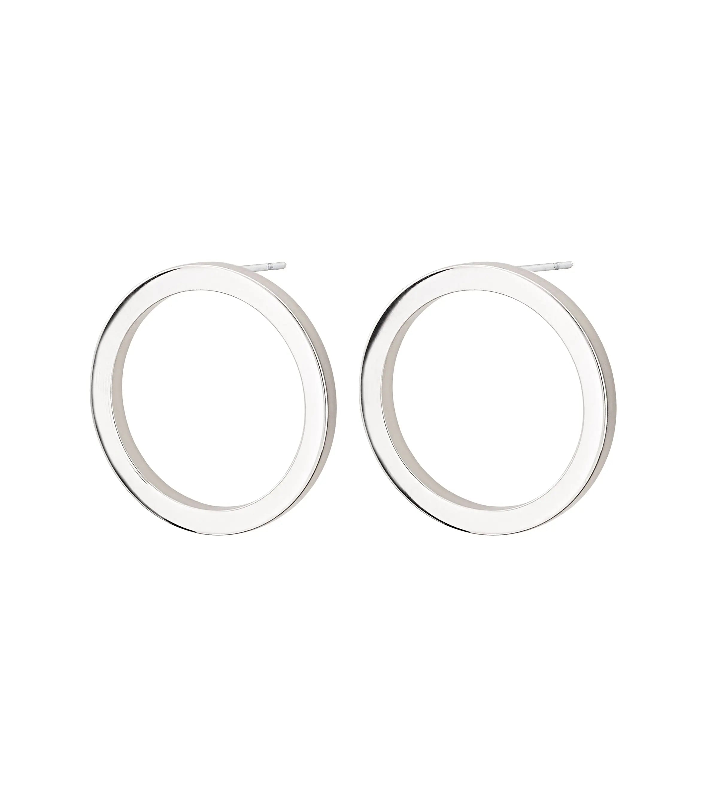 Circle Earrings Small Silver Edblad