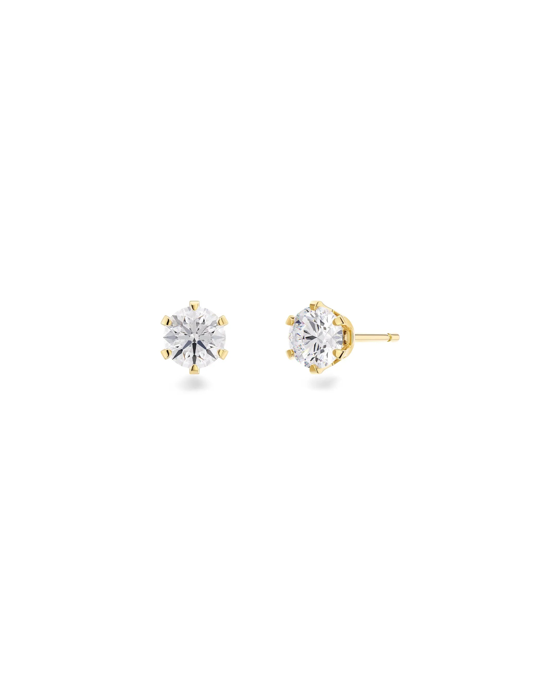 Crown Studs Gold Edblad