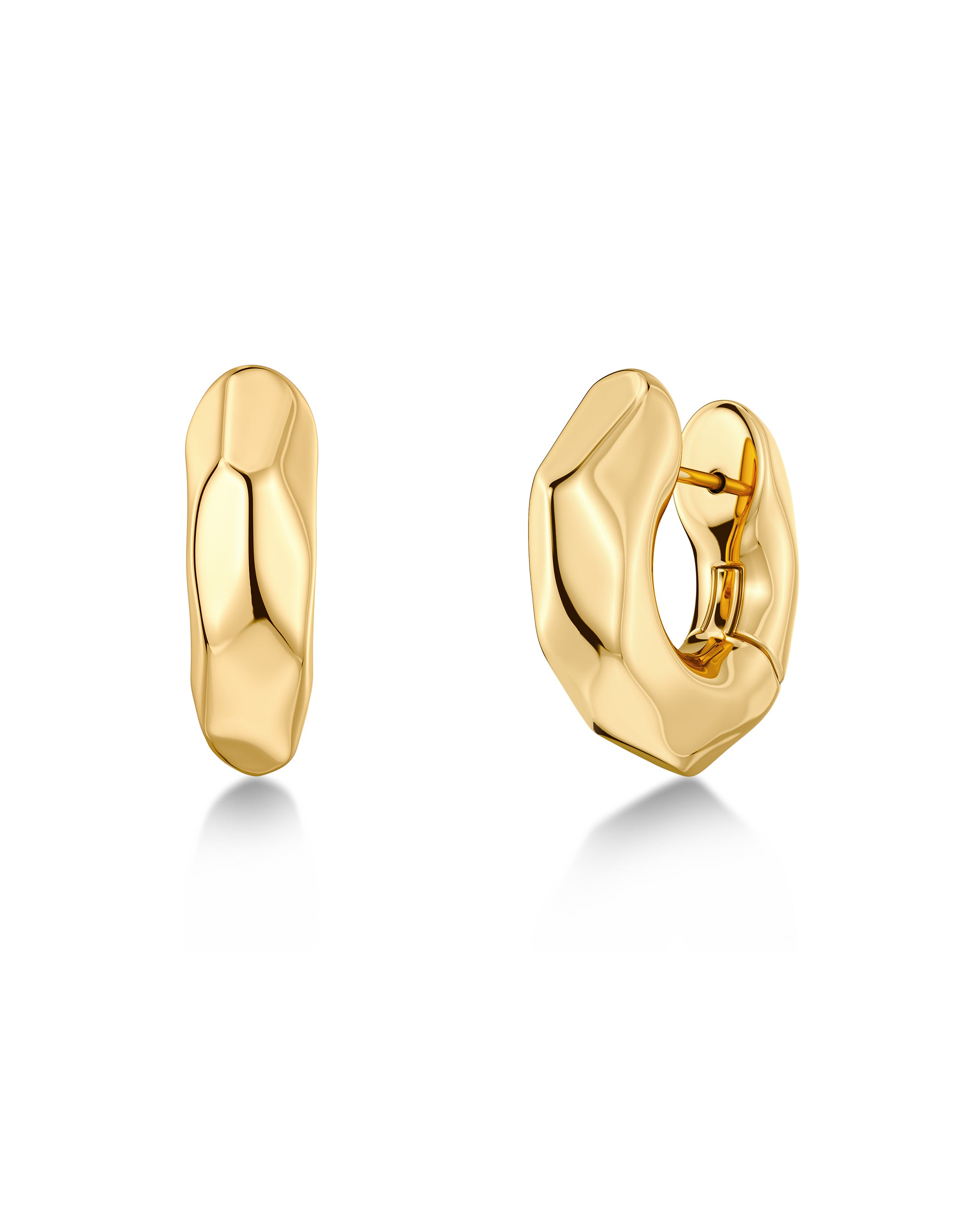 Crystalite Hoops L Gold