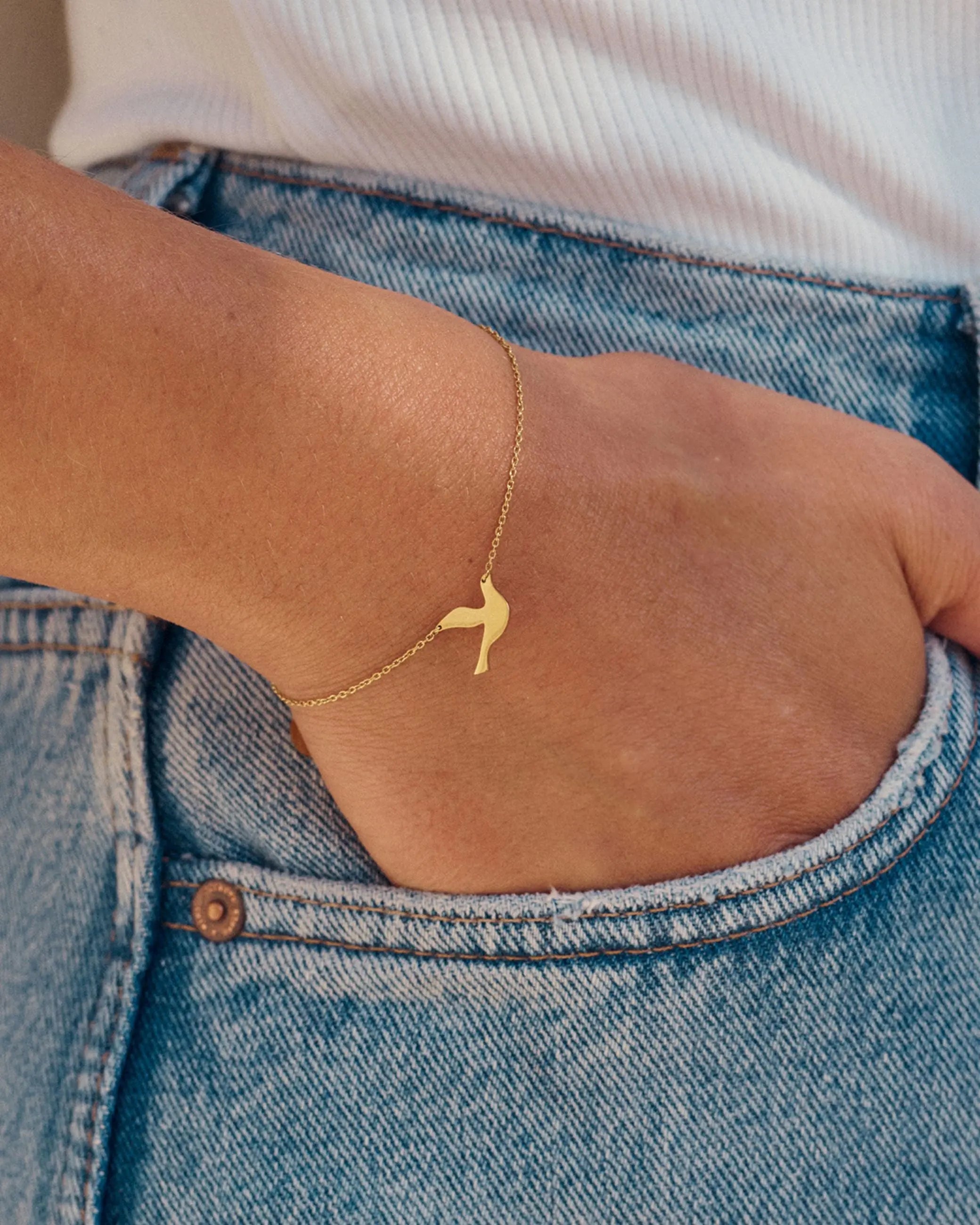 Dove Bracelet Gold Edblad