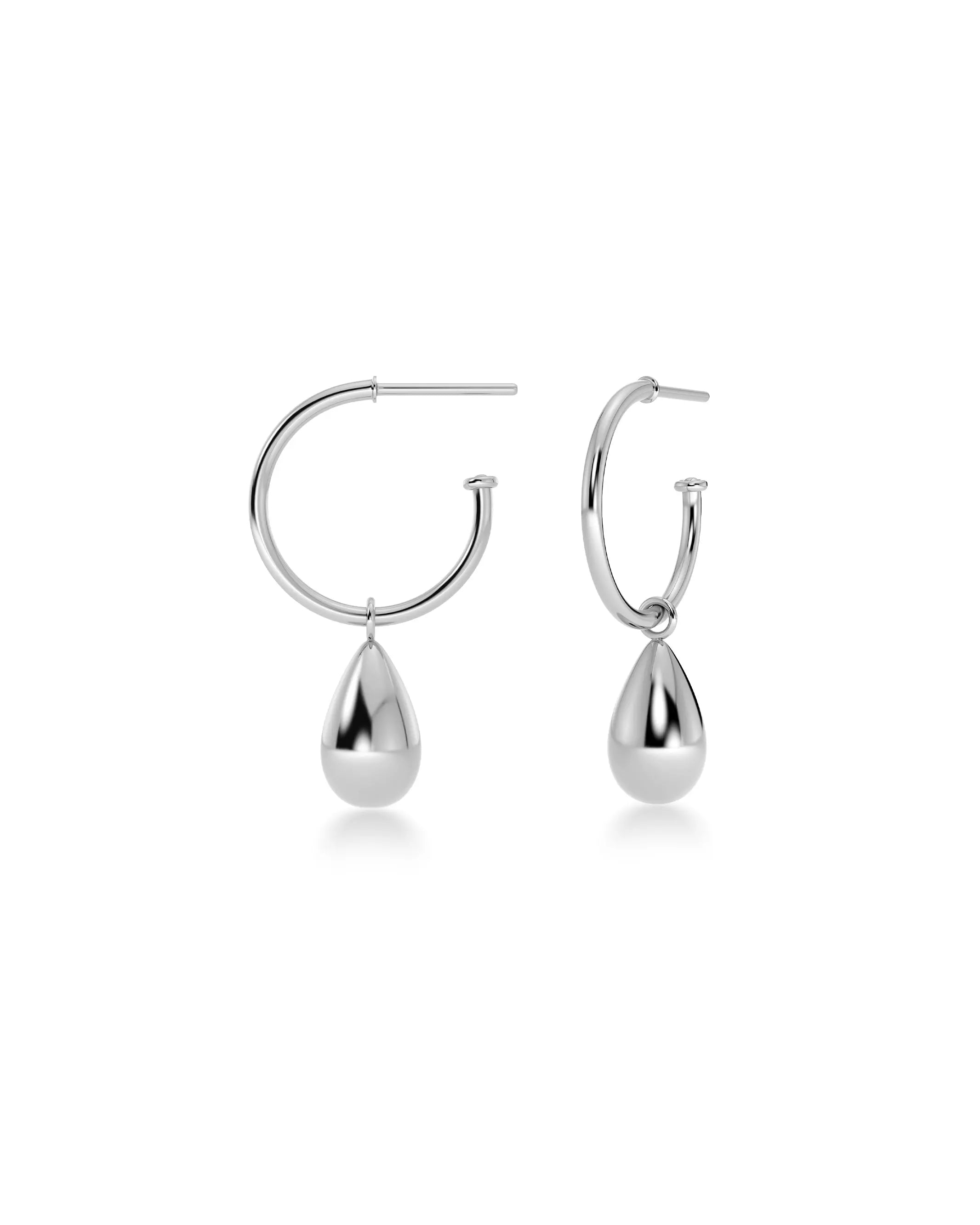 Drop Mini Earrings Silver Edblad
