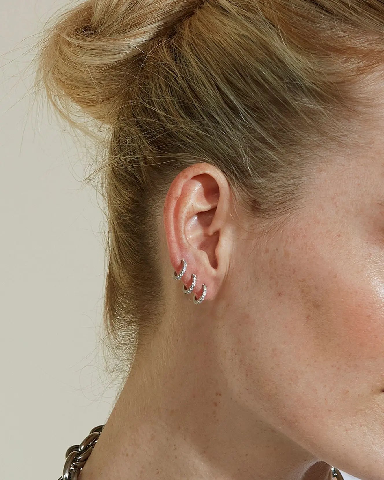 Glow Earrings Mini Steel Edblad