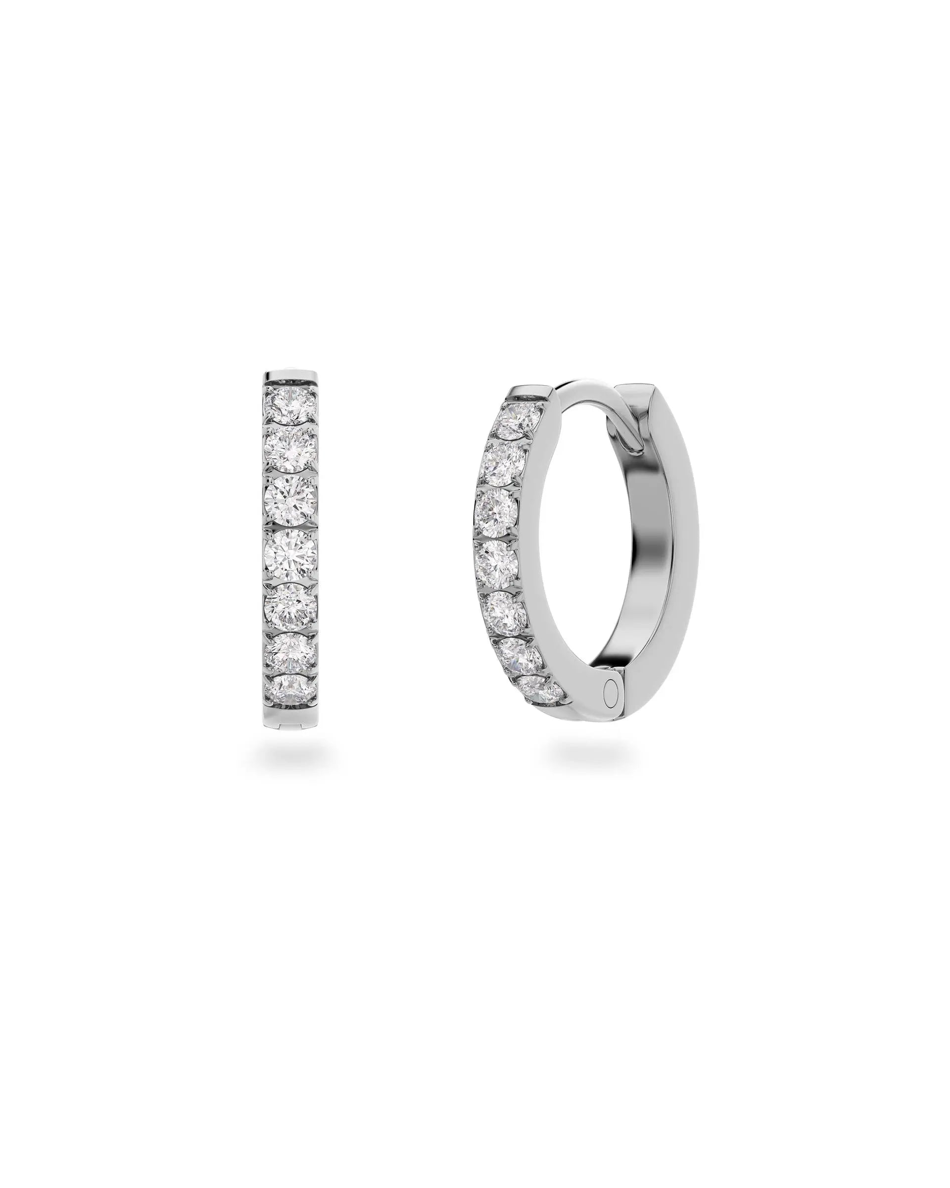 Glow Hoops M Silver Edblad
