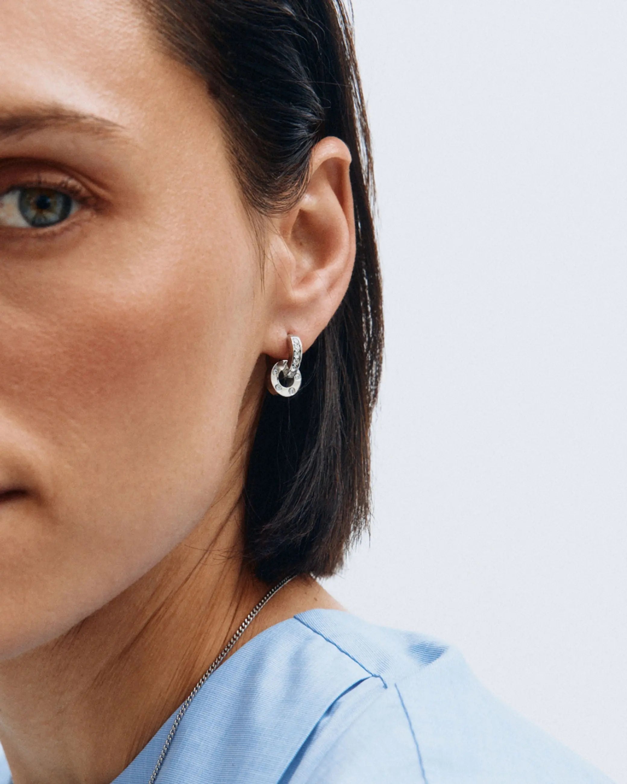 Ida Orbit Earrings Silver Edblad