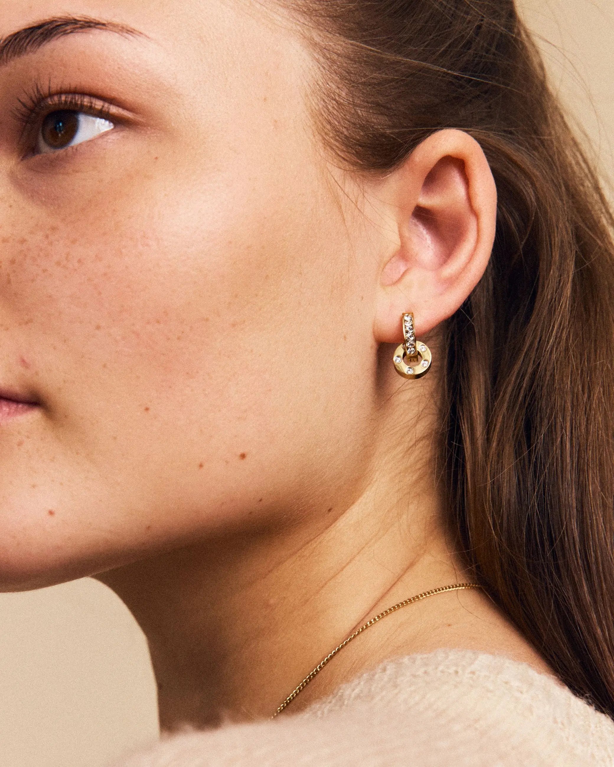 Ida Orbit Earrings Gold Edblad