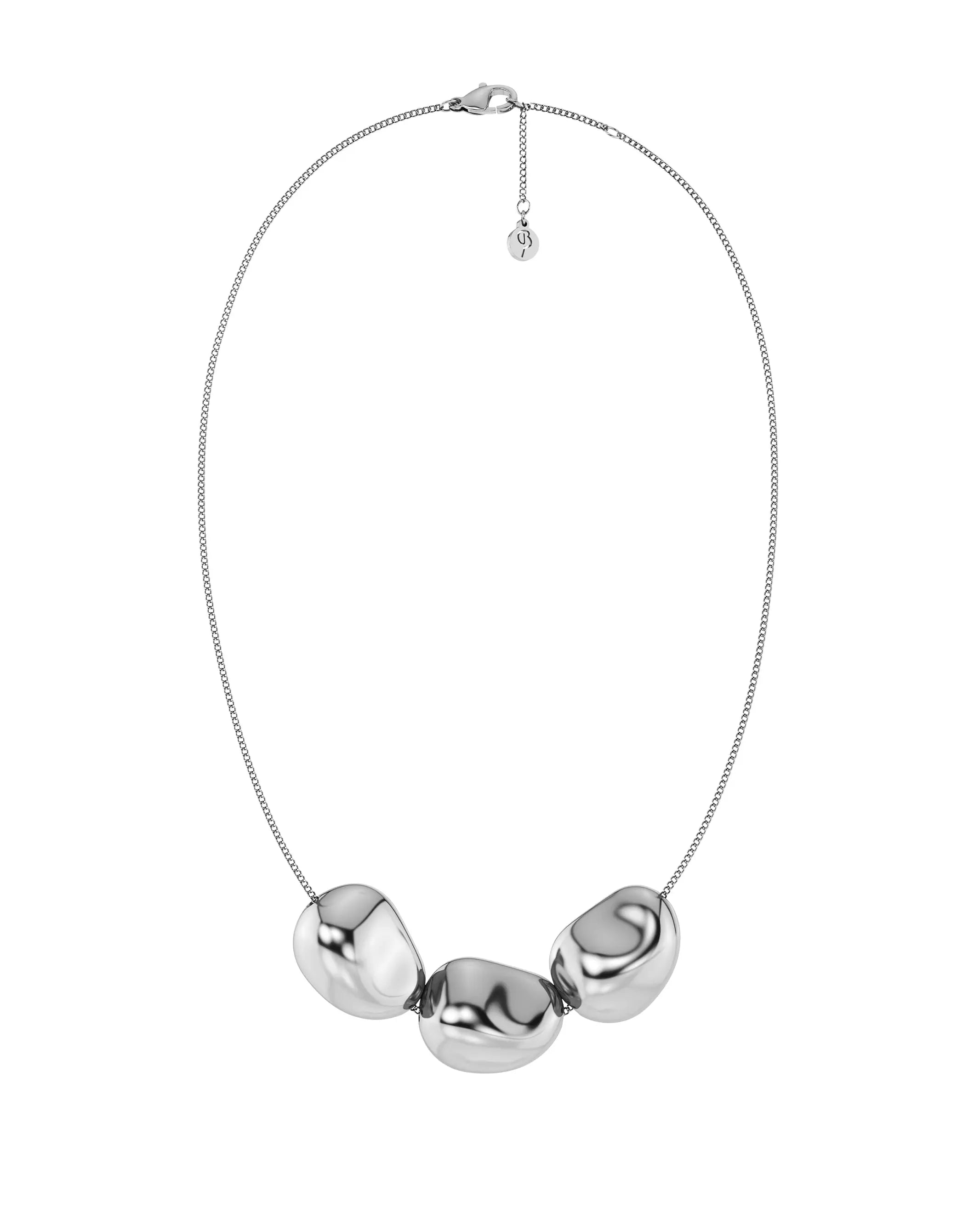 Leora Necklace Multi L Silver EdbladNZ