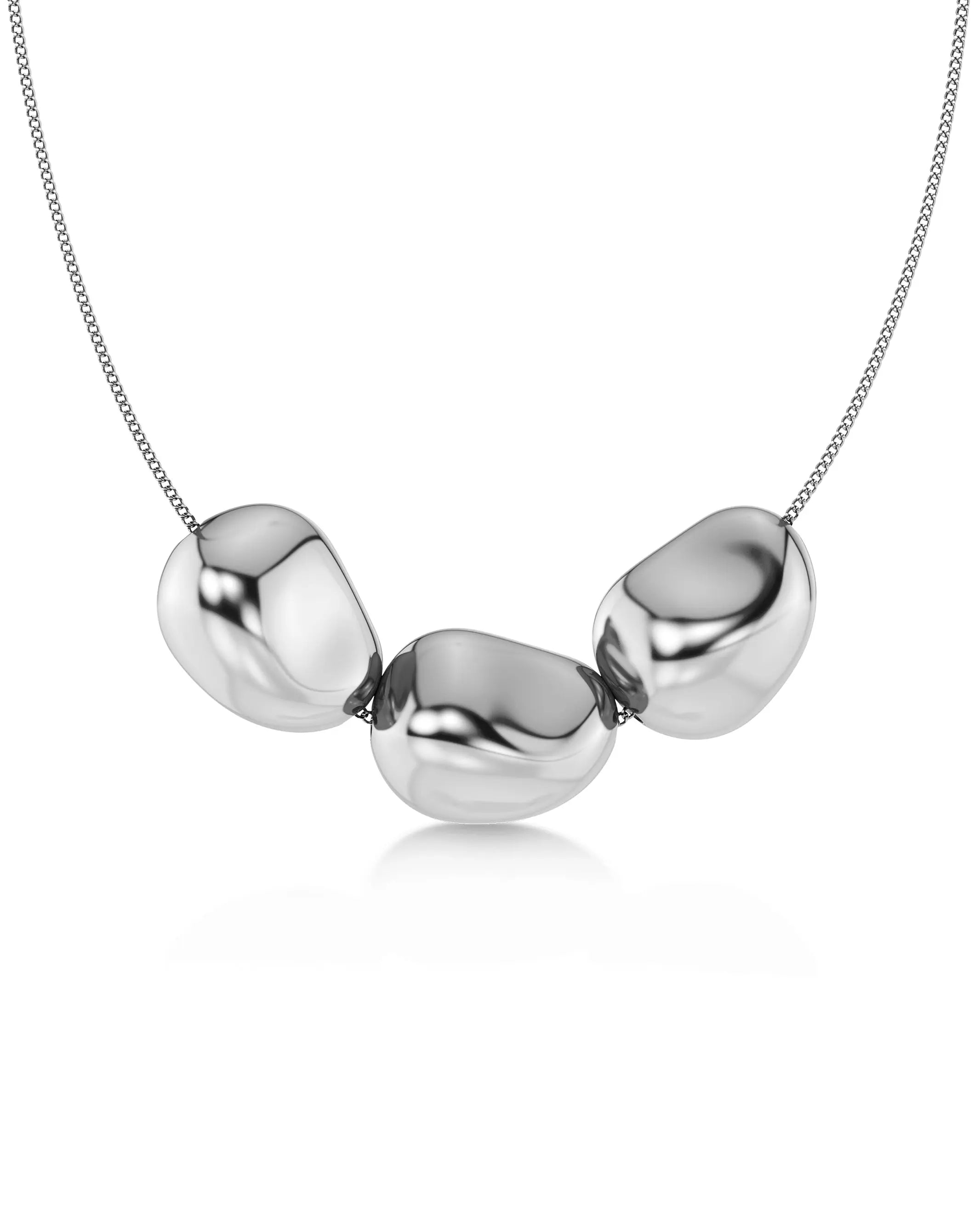 Leora Necklace Multi L Silver EdbladNZ