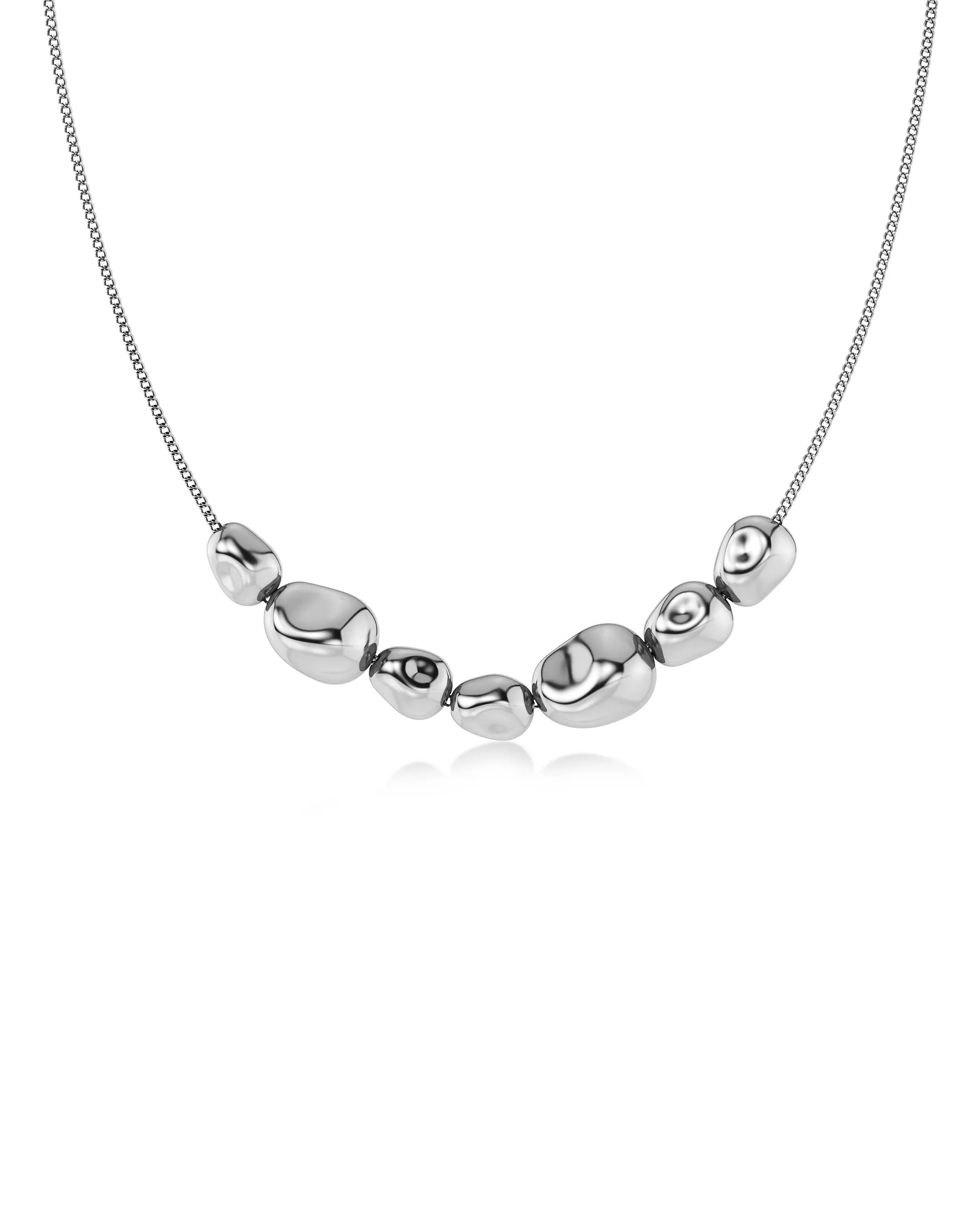 Leora Necklace Multi S Silver EdbladNZ