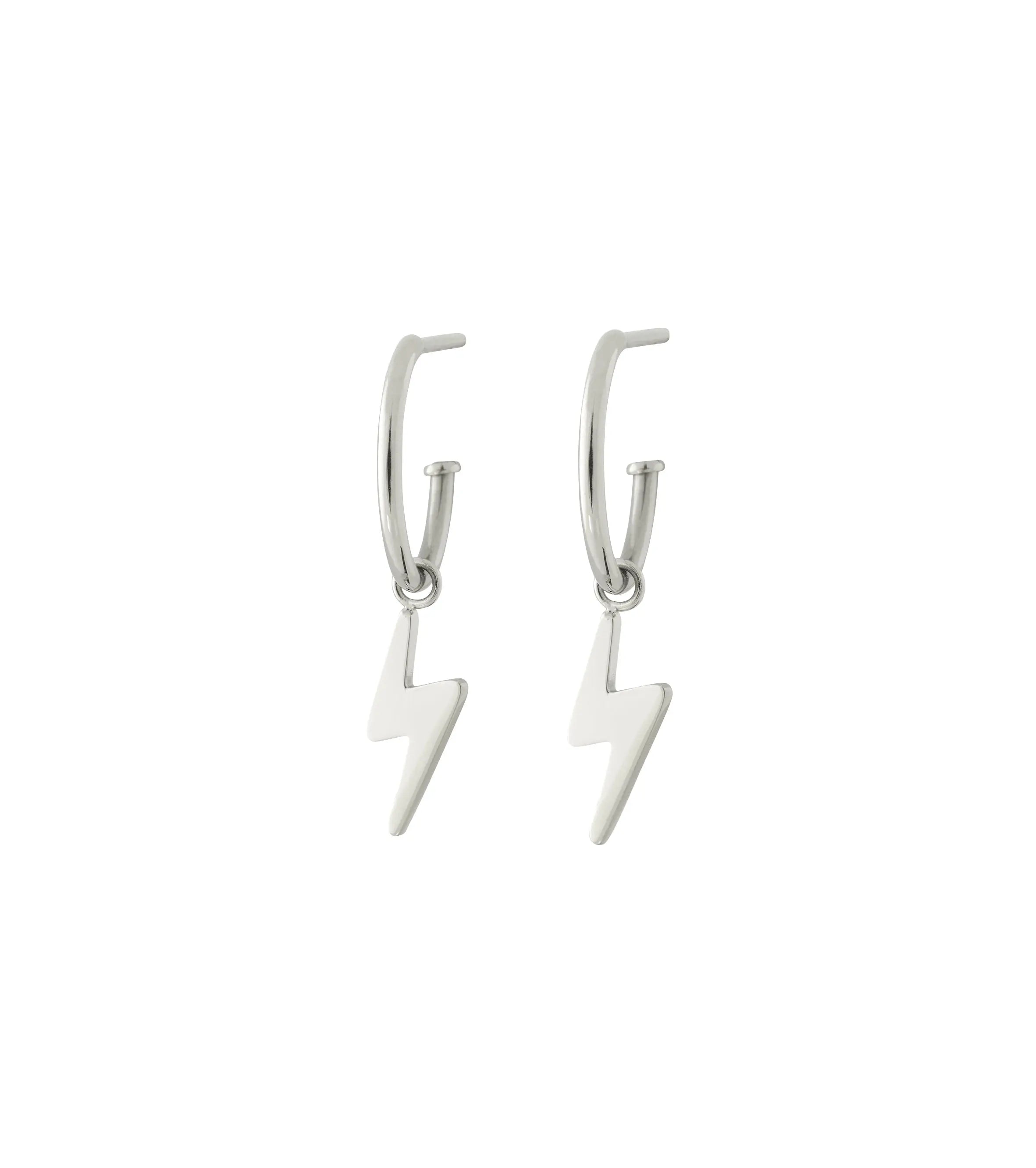 Lightning Creoles Silver Edblad