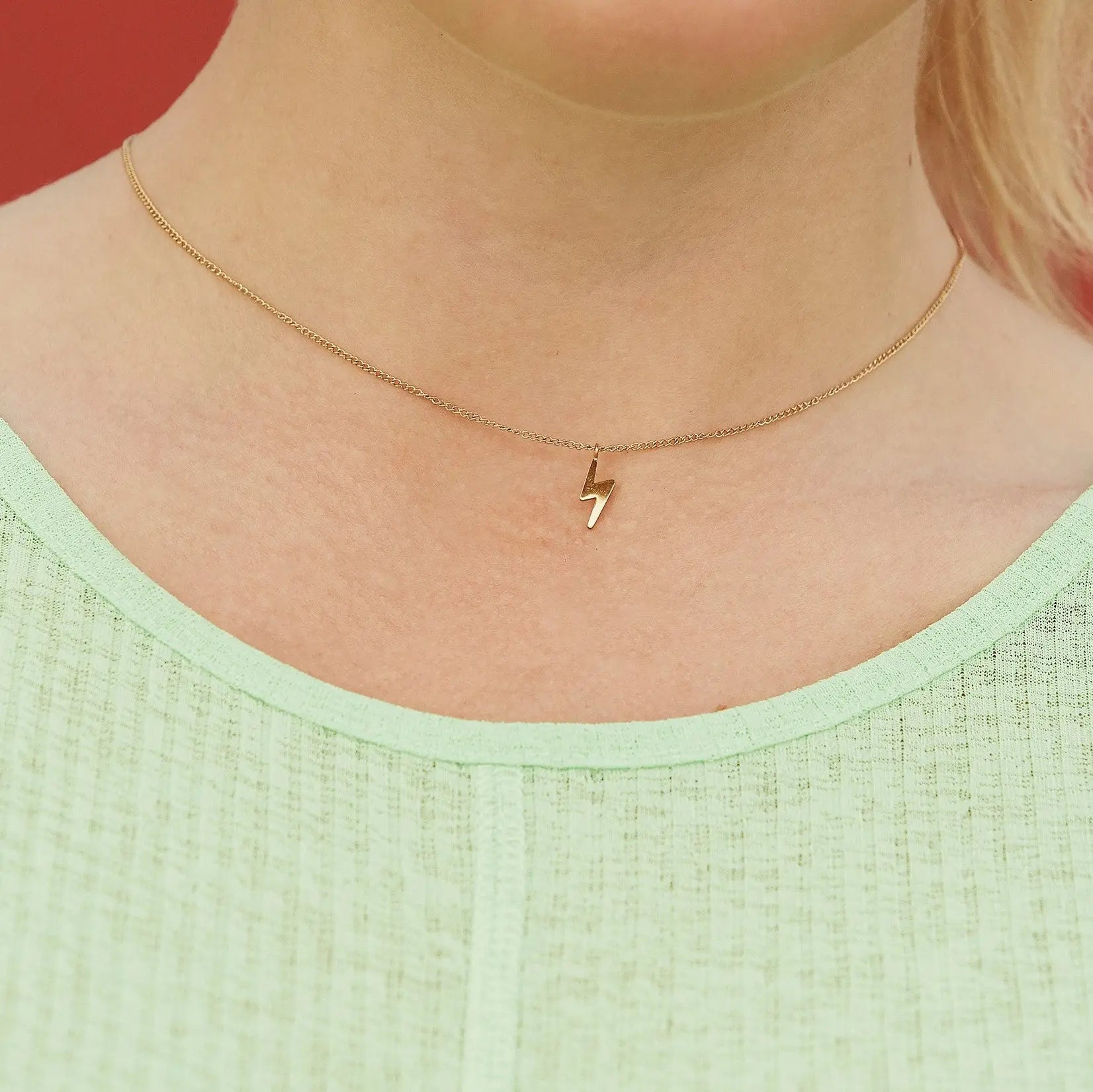 Lightning Necklace Gold Edblad