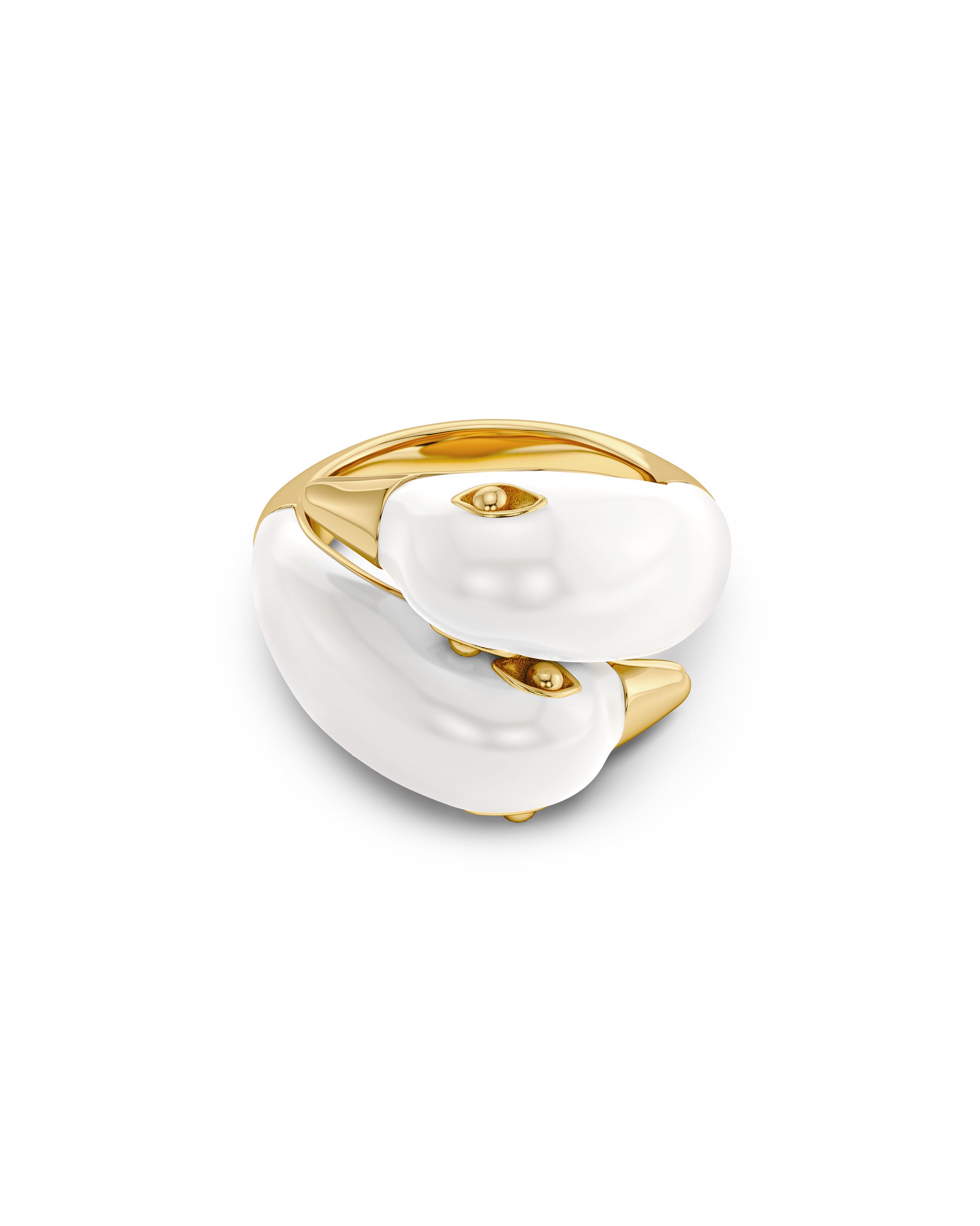 Lovebirds Ring White Gold