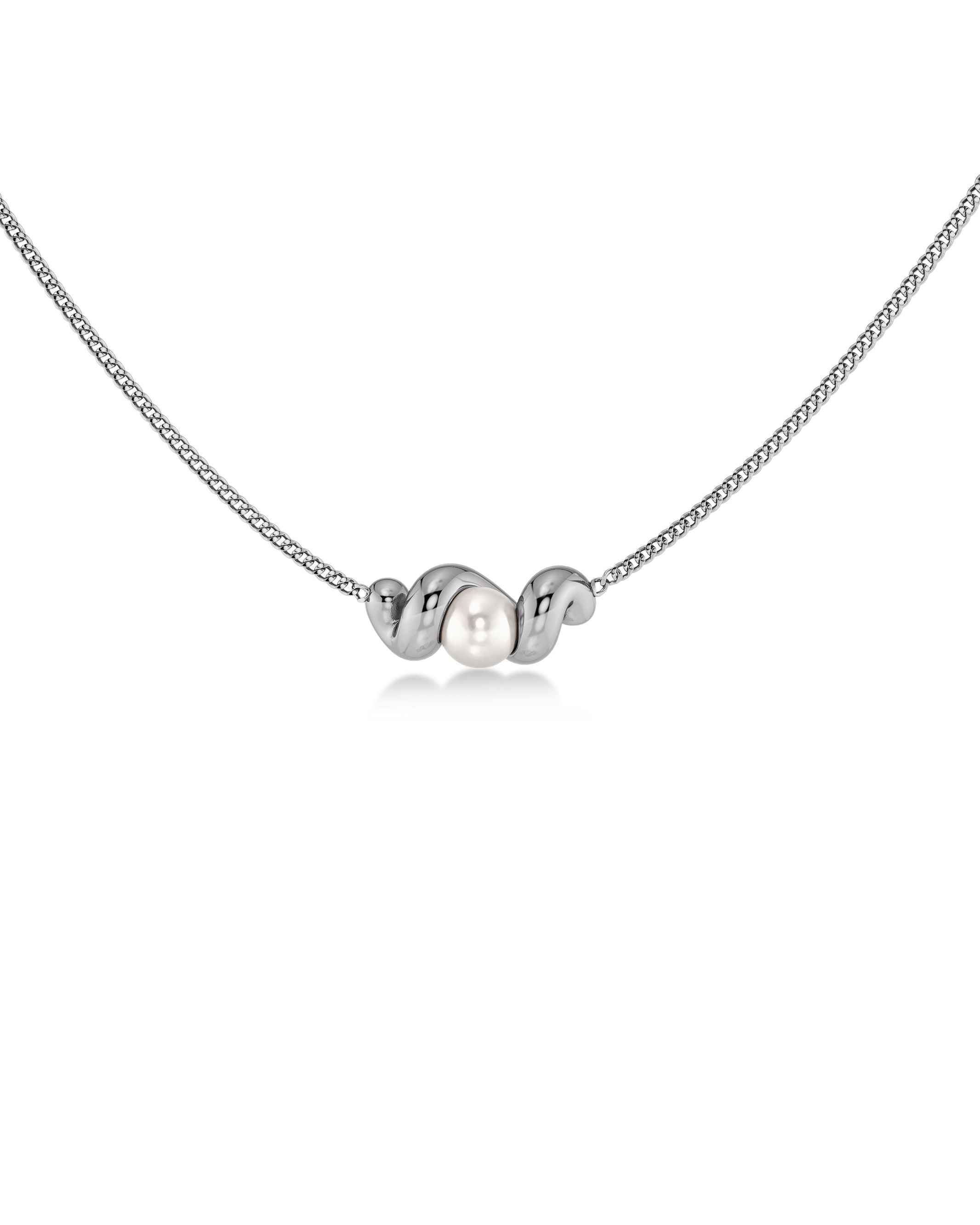 Margot Necklace Silver EdbladNZ