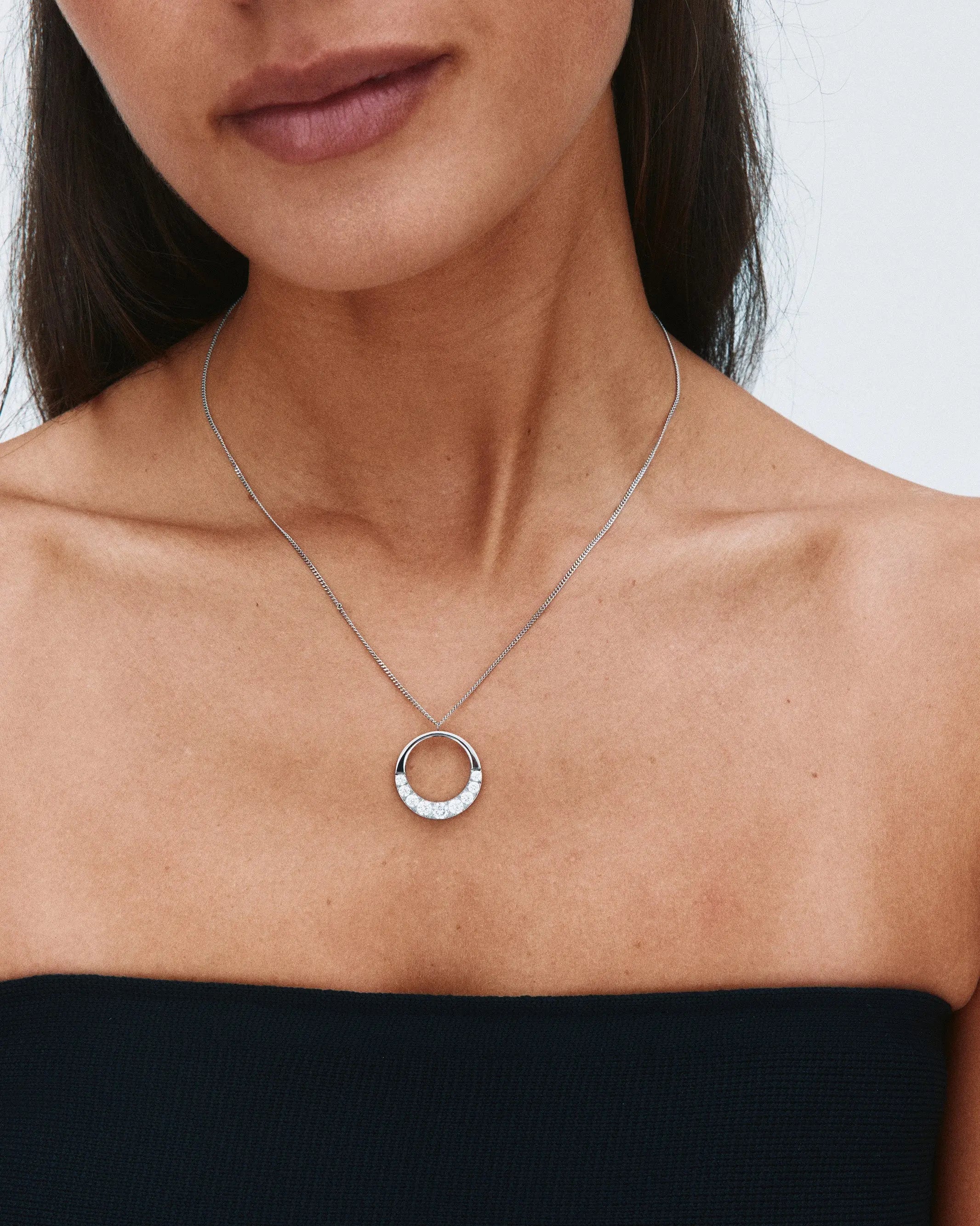 Monarch Necklace L Silver EdbladNZ