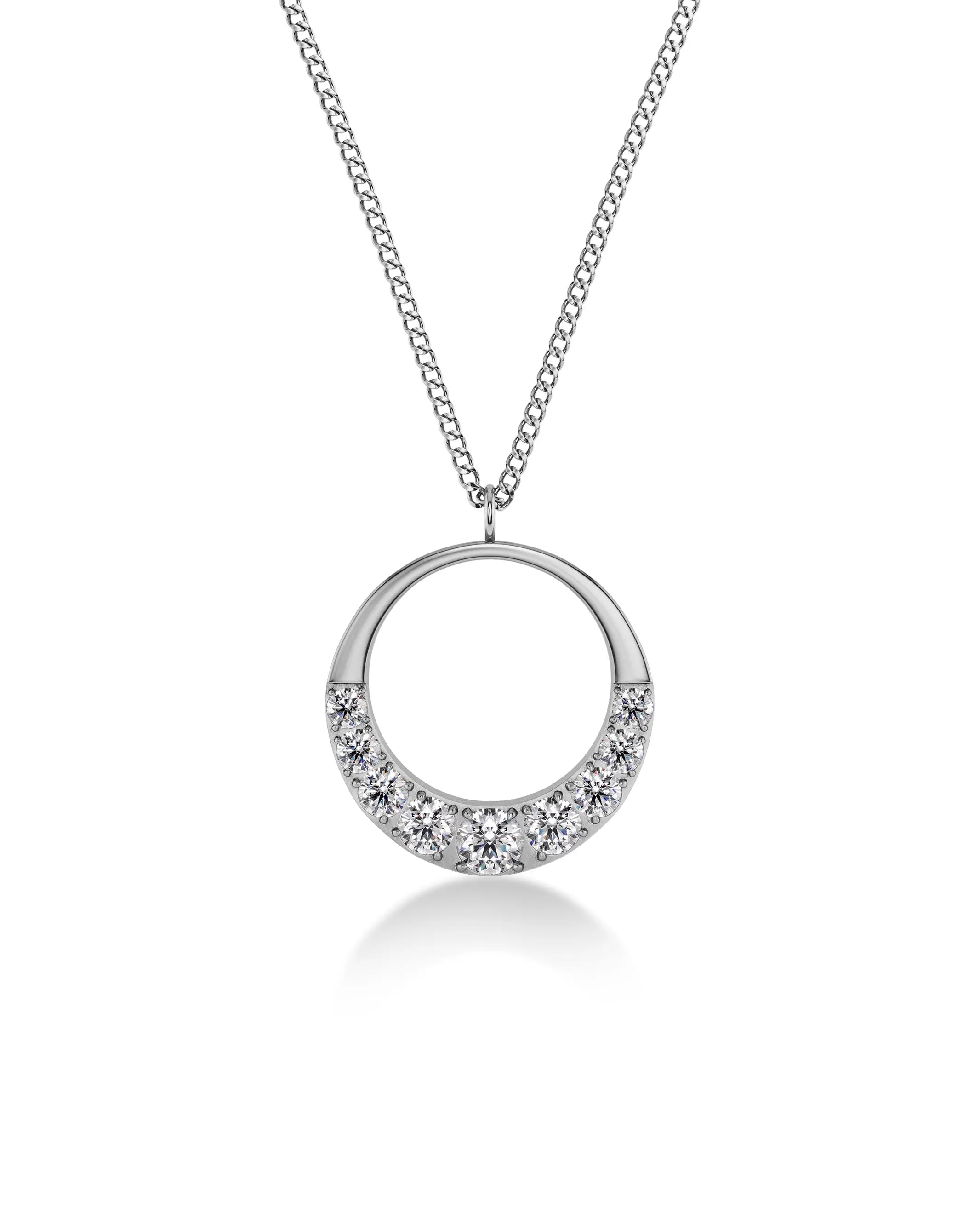 Monarch Necklace L Silver EdbladNZ