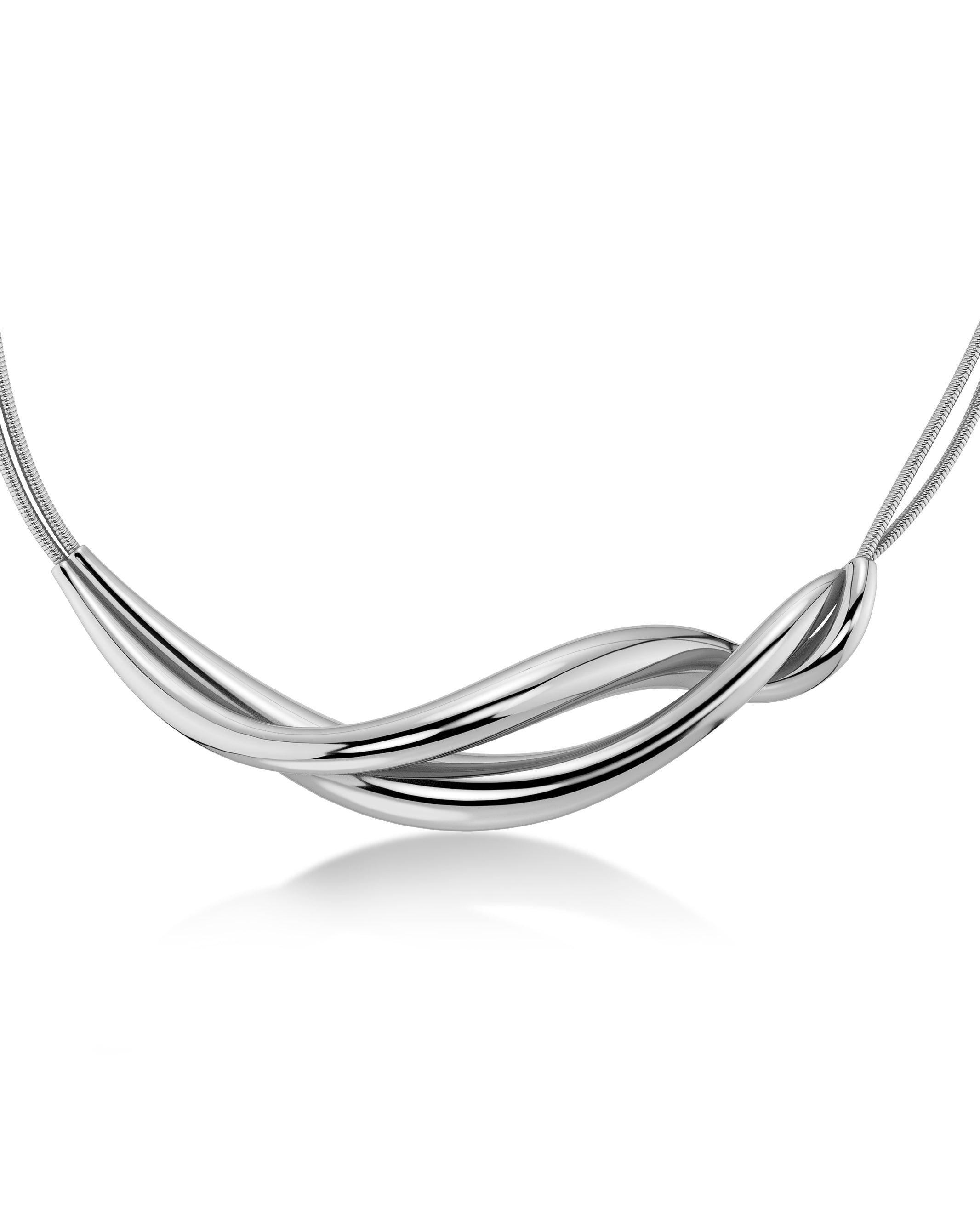 Nouveau Necklace L Silver