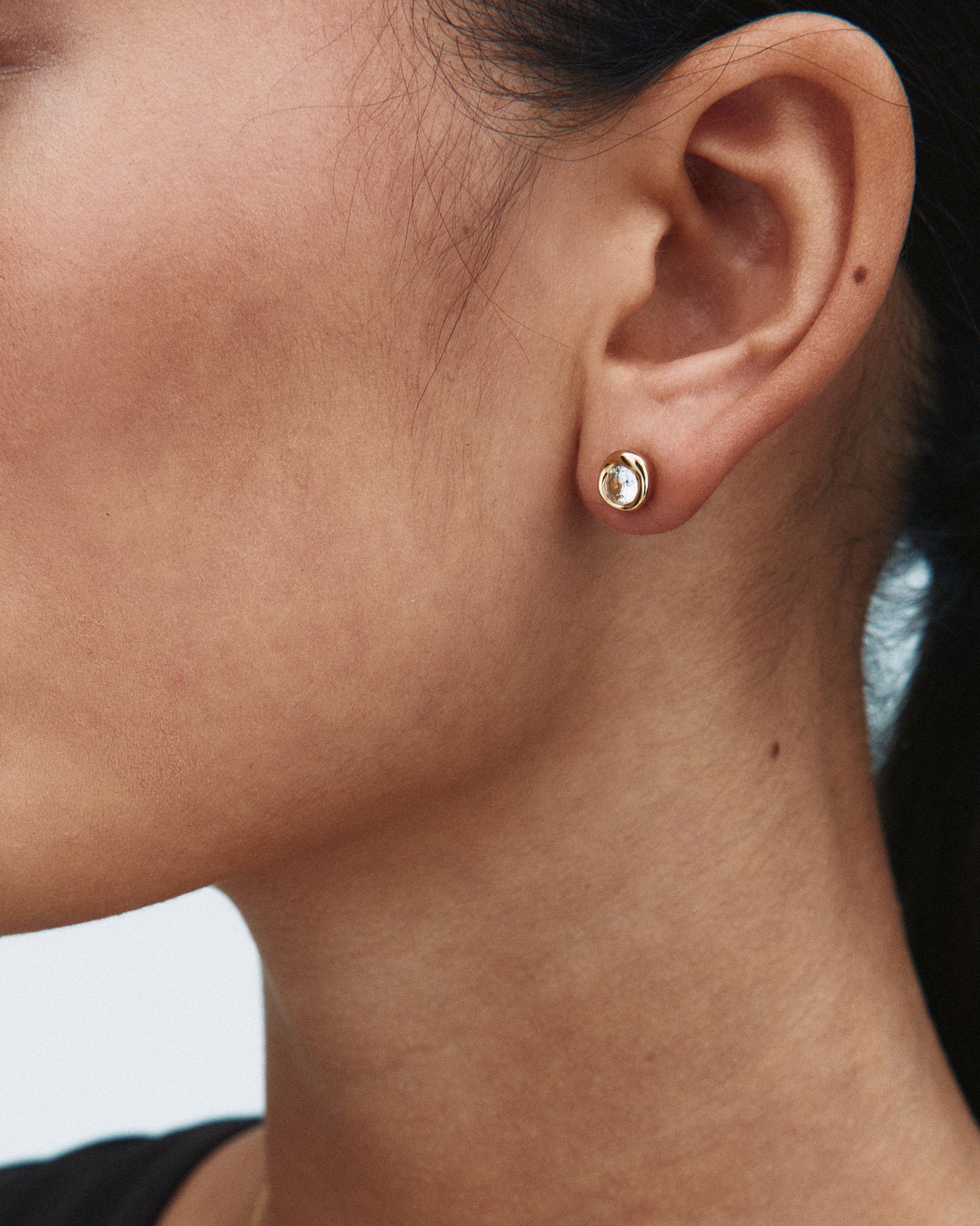 Ocean Gem Studs Gold Edblad NZ