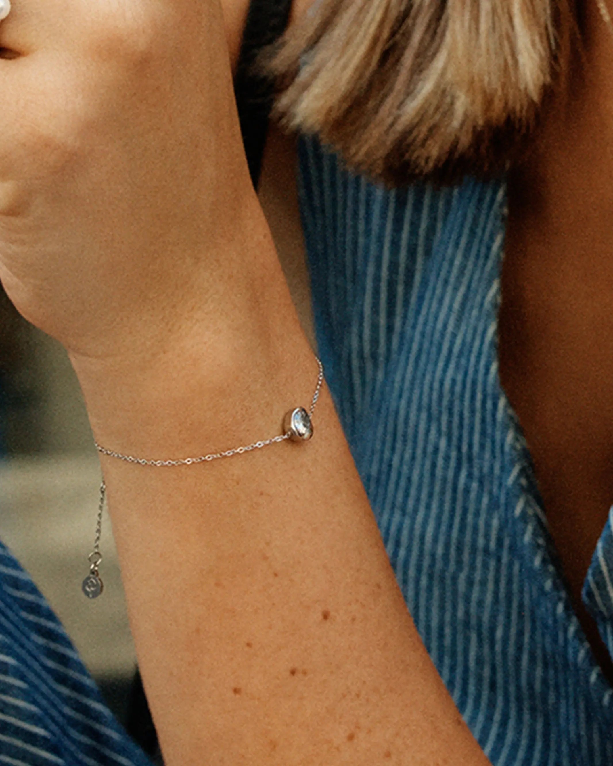 Ocean Gem Bracelet S Silver EdbladNZ