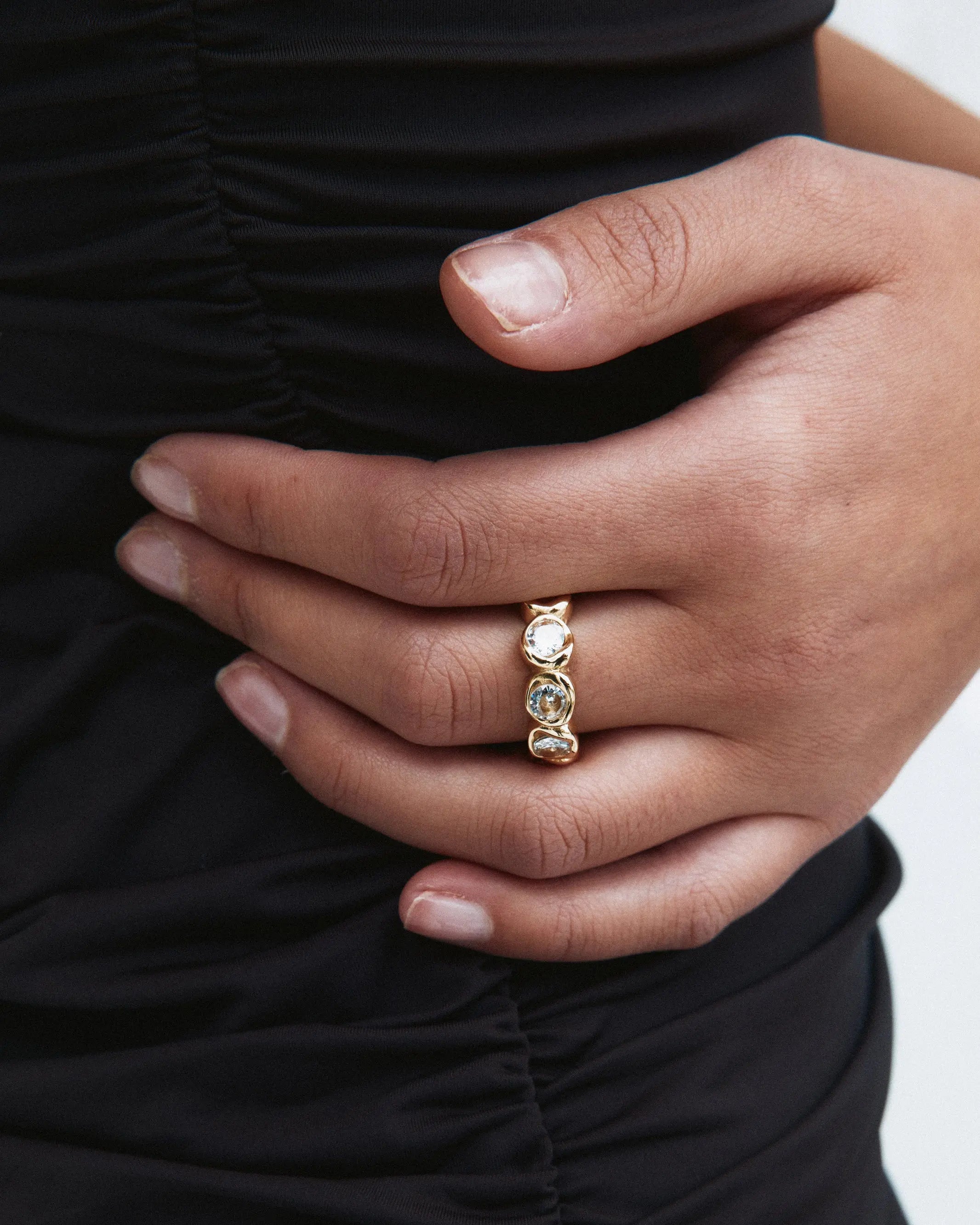 Ocean Gem Gold Ring Edblad