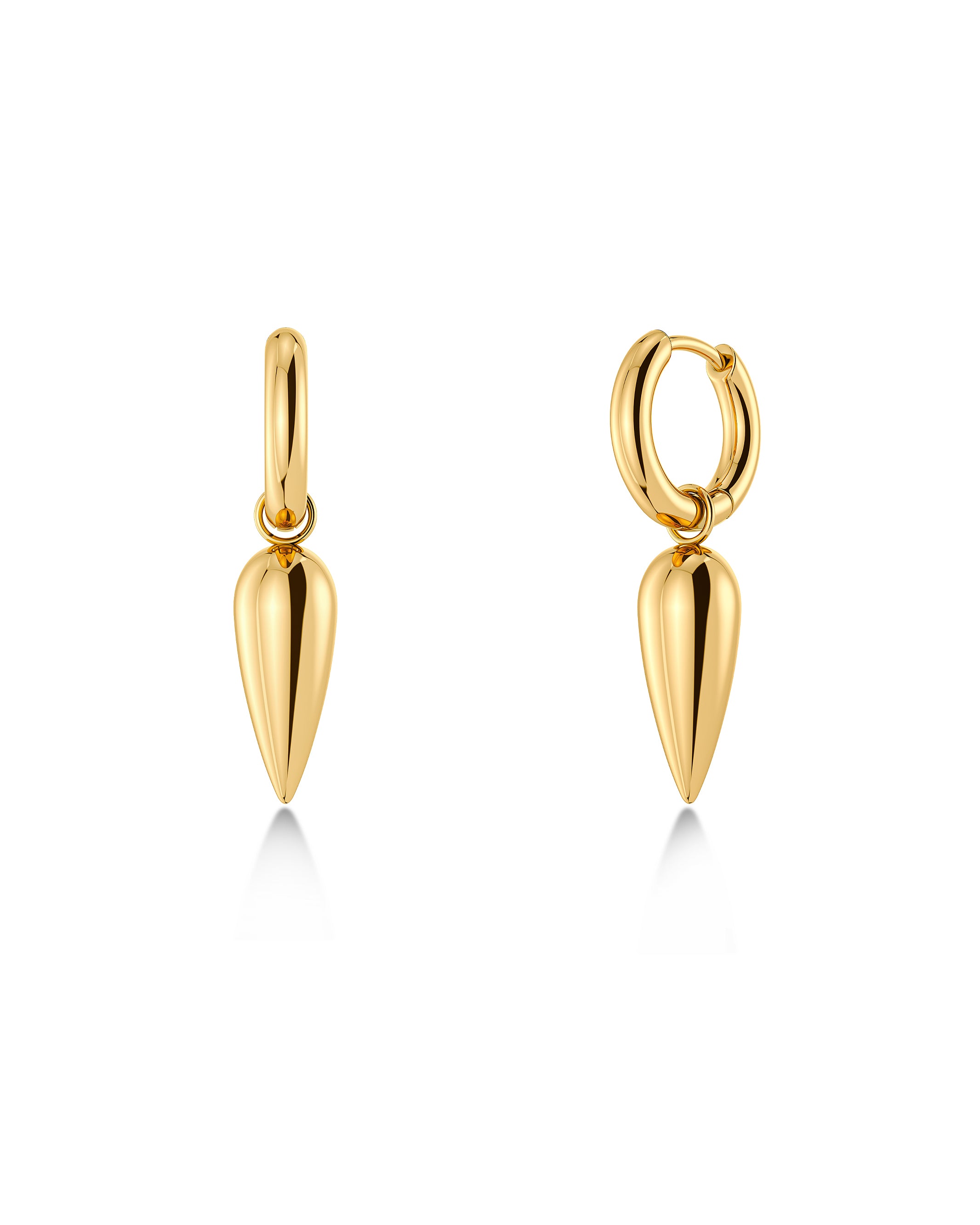 Peak Spike Hoops Gold