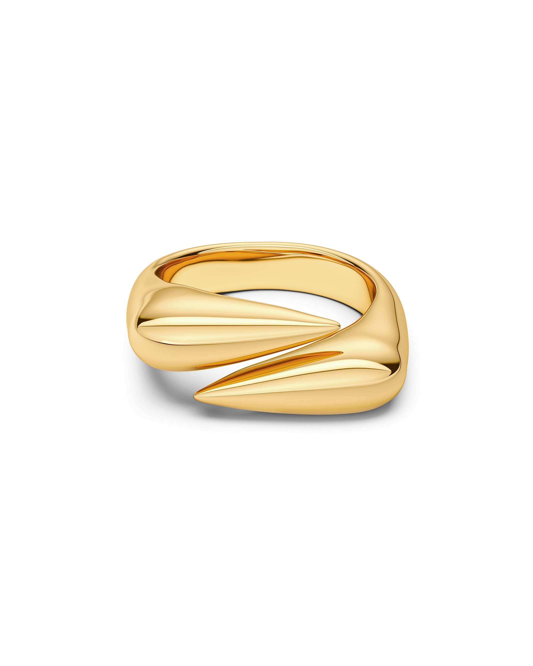 Peak Spike Ring Gold