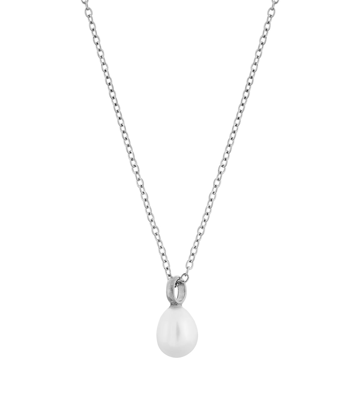 Perla Necklace L Silver